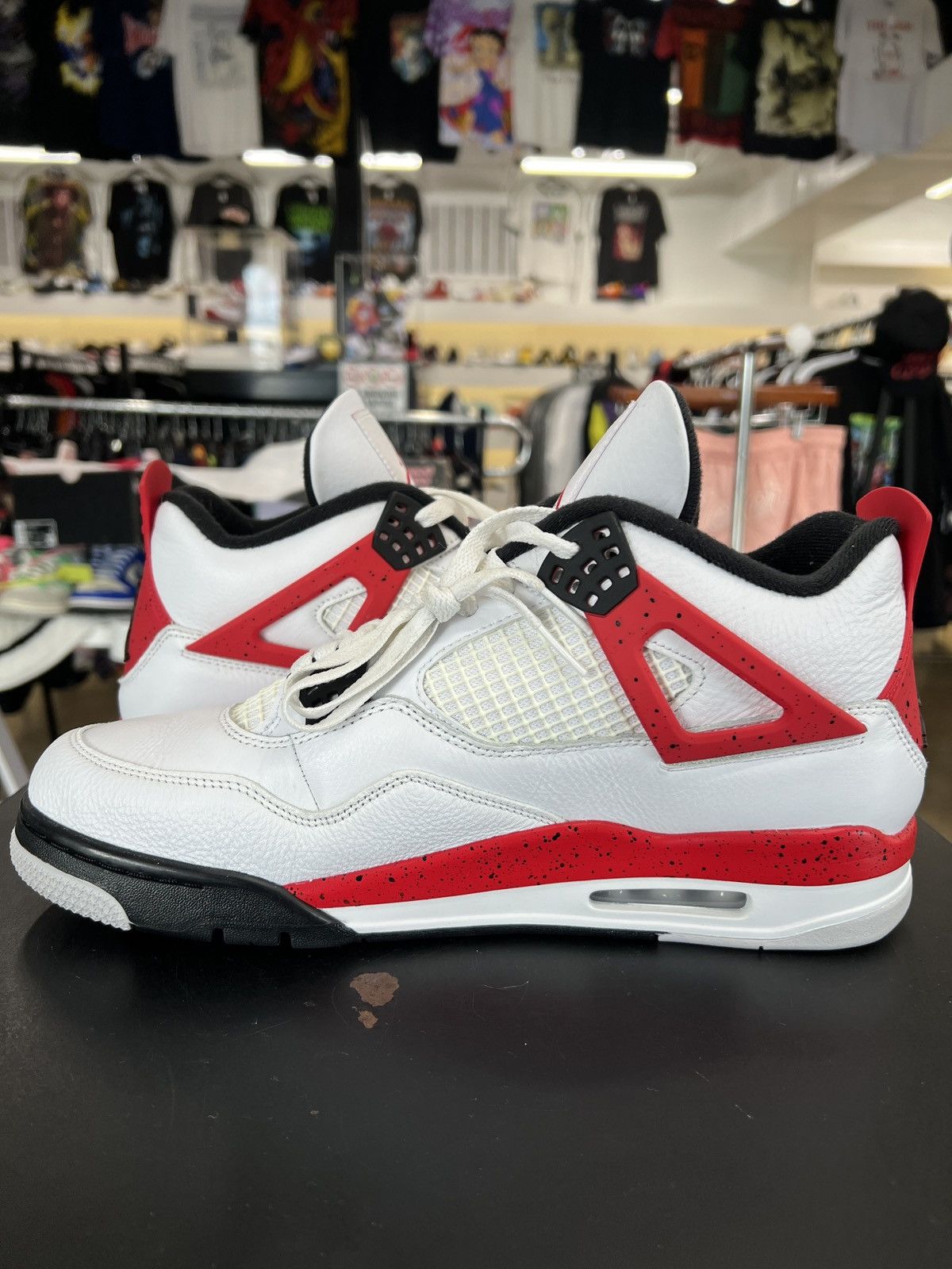 Jordan Brand Air Jordan 4 Red Cement Size 12 (2023) Size US 12 / EU 45 - 3 Thumbnail