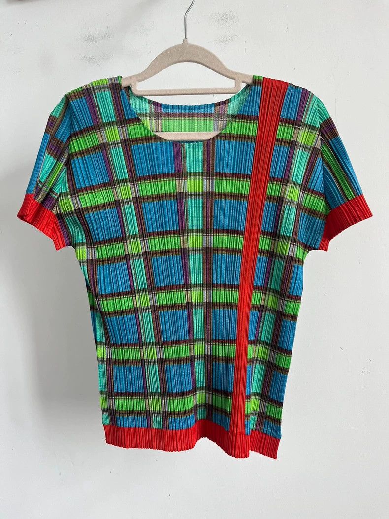 Issey Miyake issey miyake size:3 Checkered short sleeves 2505-Nextarrow Size XXS / US 00 / IT 34 - 1 Thumbnail