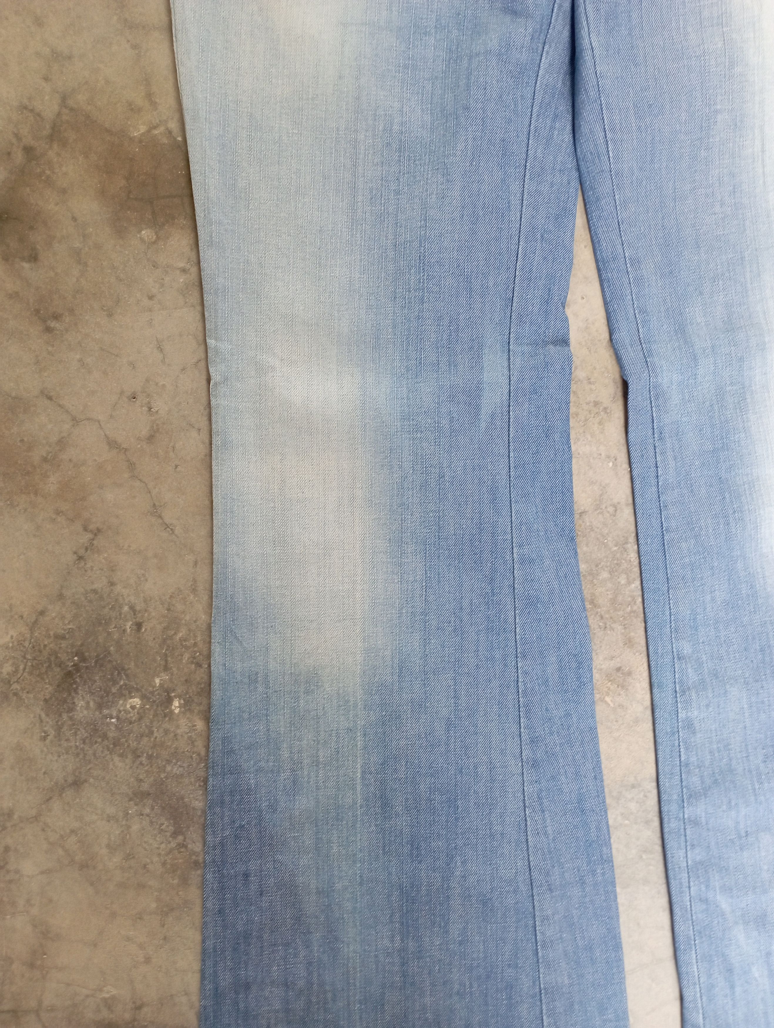 Tornado Mart Super Flare Jeans Cimarron Paris Blue Washed Bootcut Jeans Size 30" / US 8 / IT 44 - 7 Thumbnail