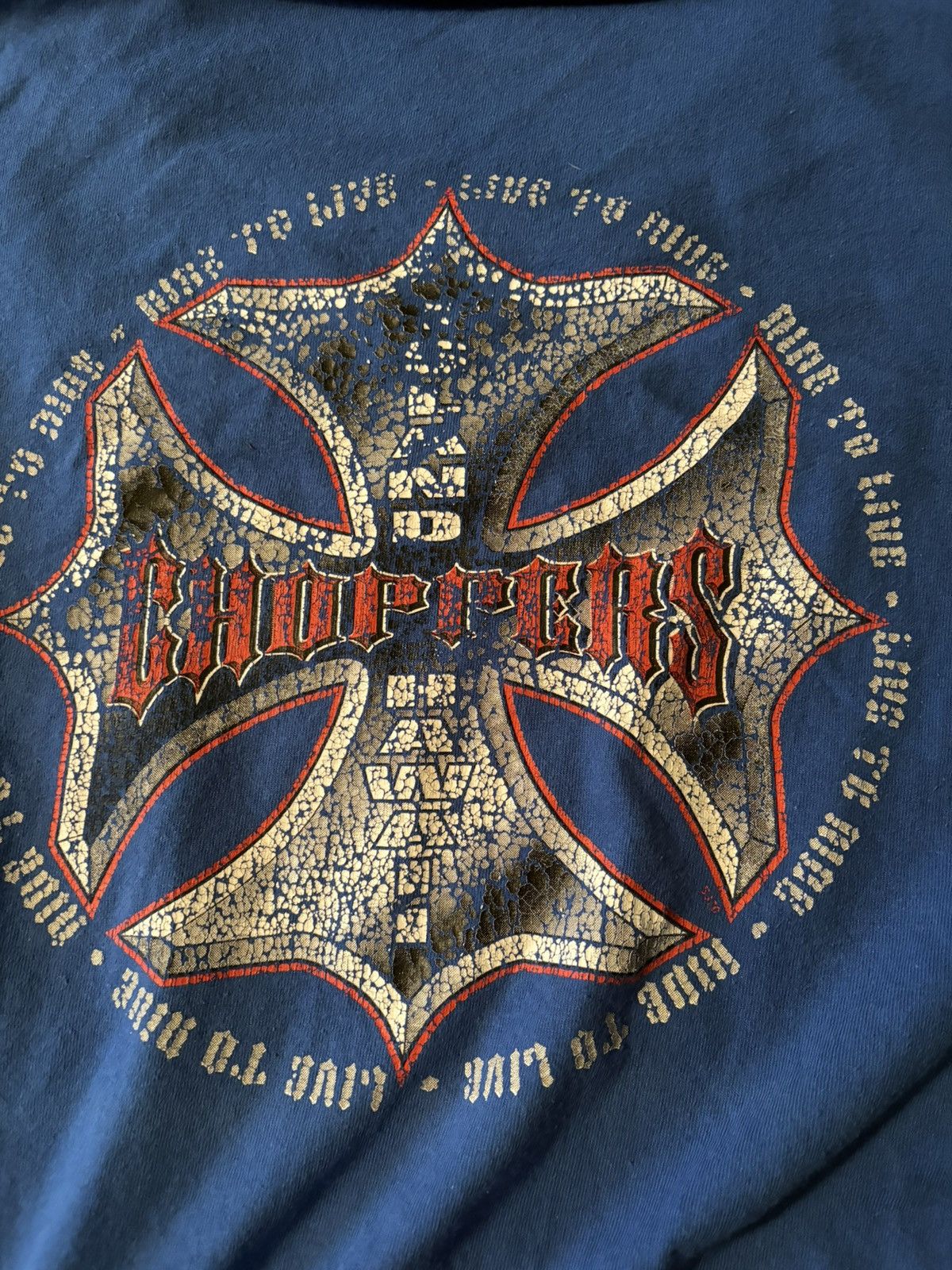 Vintage Hawaii Island Choppers Y2K tshirt Size US XL / EU 56 / 4 - 2 Thumbnail