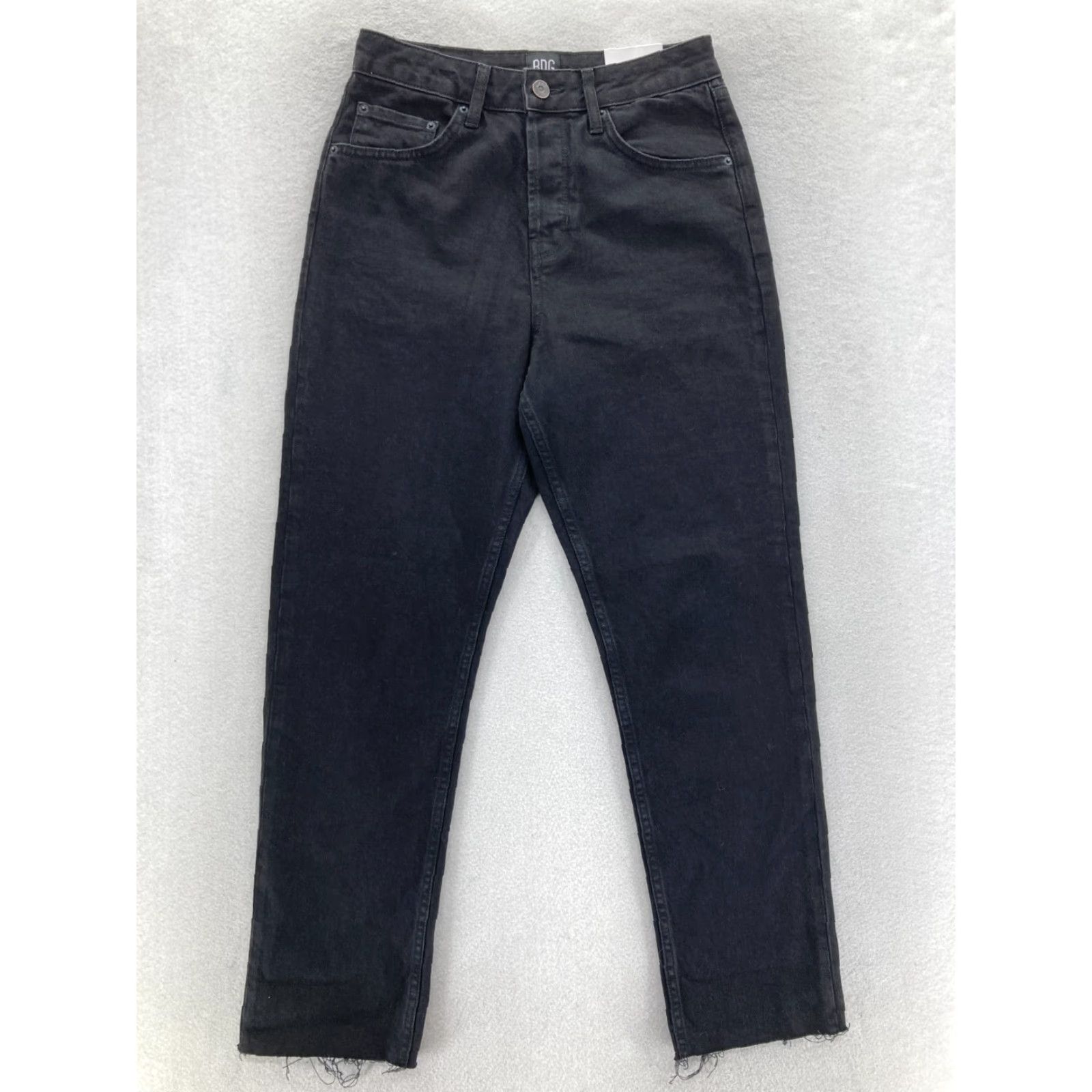 Bdg BDG Dillon Slim Straight Crop Jeans Women's 29 Black Denim Y2K Straight 5-Pocket Crop Pattern: Solid Size 29" - 2 Thumbnail