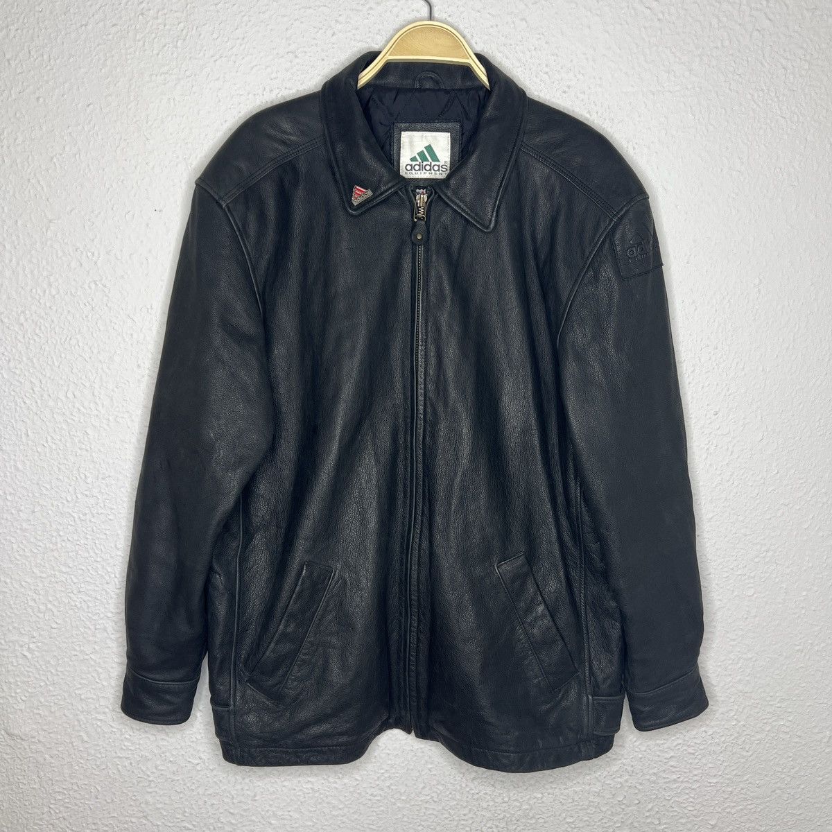 Adidas Adidas Equipment Lather Jacket EQT 90s 80s Vintage size L Size US L / EU 52-54 / 3 - 3 Thumbnail