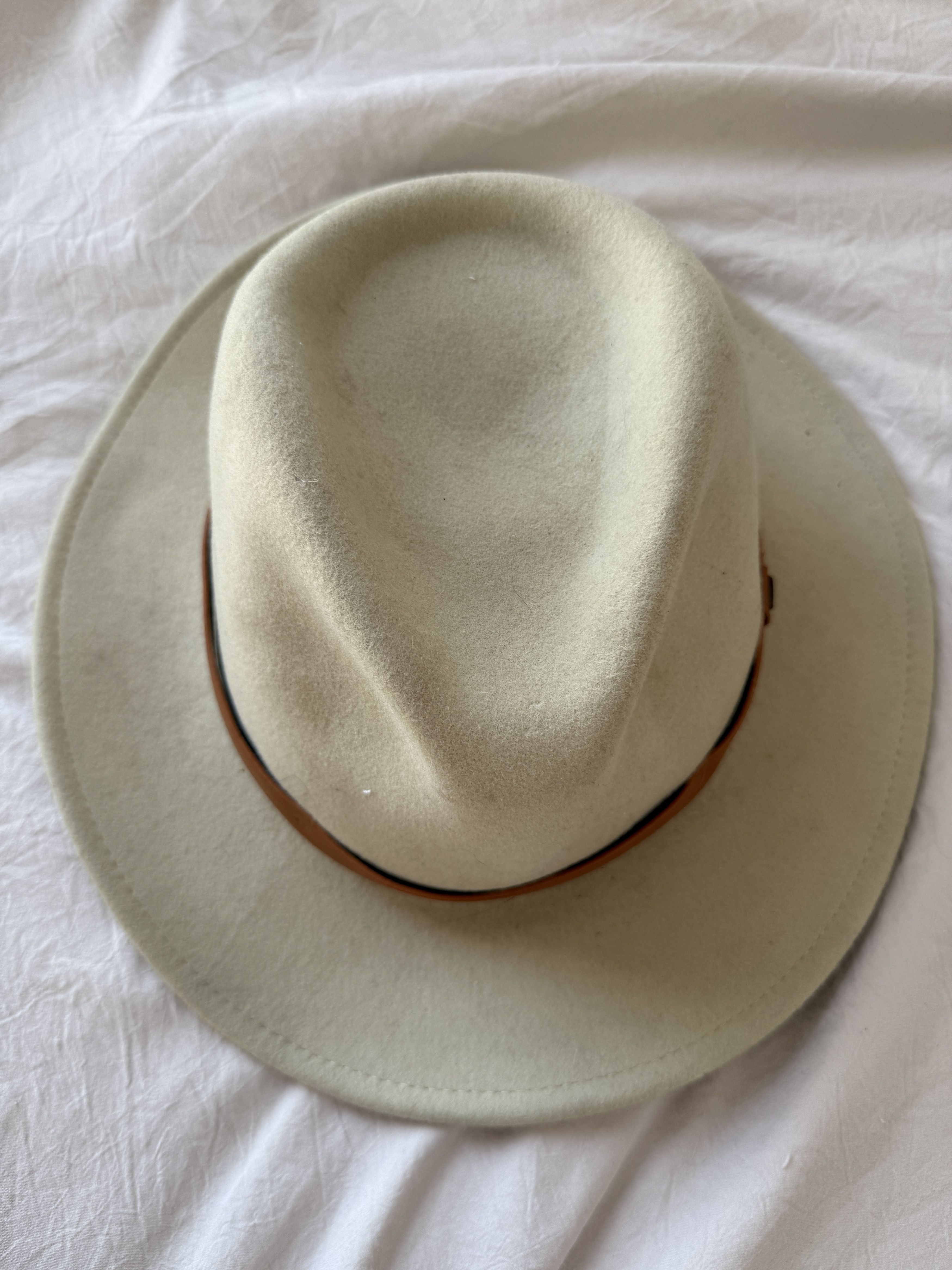 Brixton Beige Messer Fedora Size ONE SIZE - 3 Thumbnail
