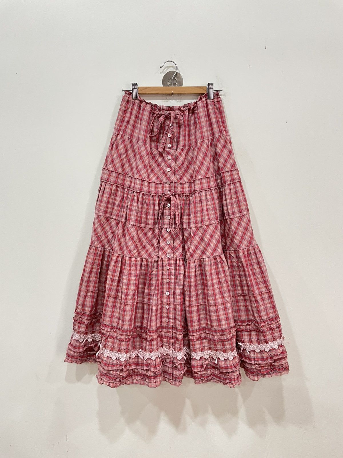 Pink House Pink House Button Maxi Skirt Size 31" - 1 Thumbnail