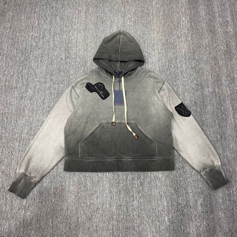 Louis Vuitton Louis Vuitton Washed and Worn Tie-Dye Logo Hoodie Sweatshir Size US M / EU 48-50 / 2 - 1 Thumbnail