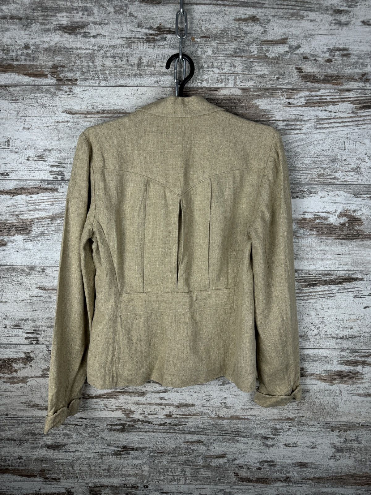 Polo Ralph Lauren × Vintage Women’s Vintage Polo Ralph Lauren linen blazer line size 8 S Size S / US 4 / IT 40 - 13 Thumbnail