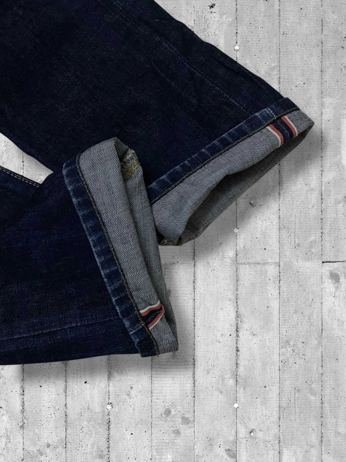 Designer × Edwin × Vintage Vintage Og Designer Japan Edwin Selvedge Distressed Denim Size US 34 / EU 50 - 9 Thumbnail