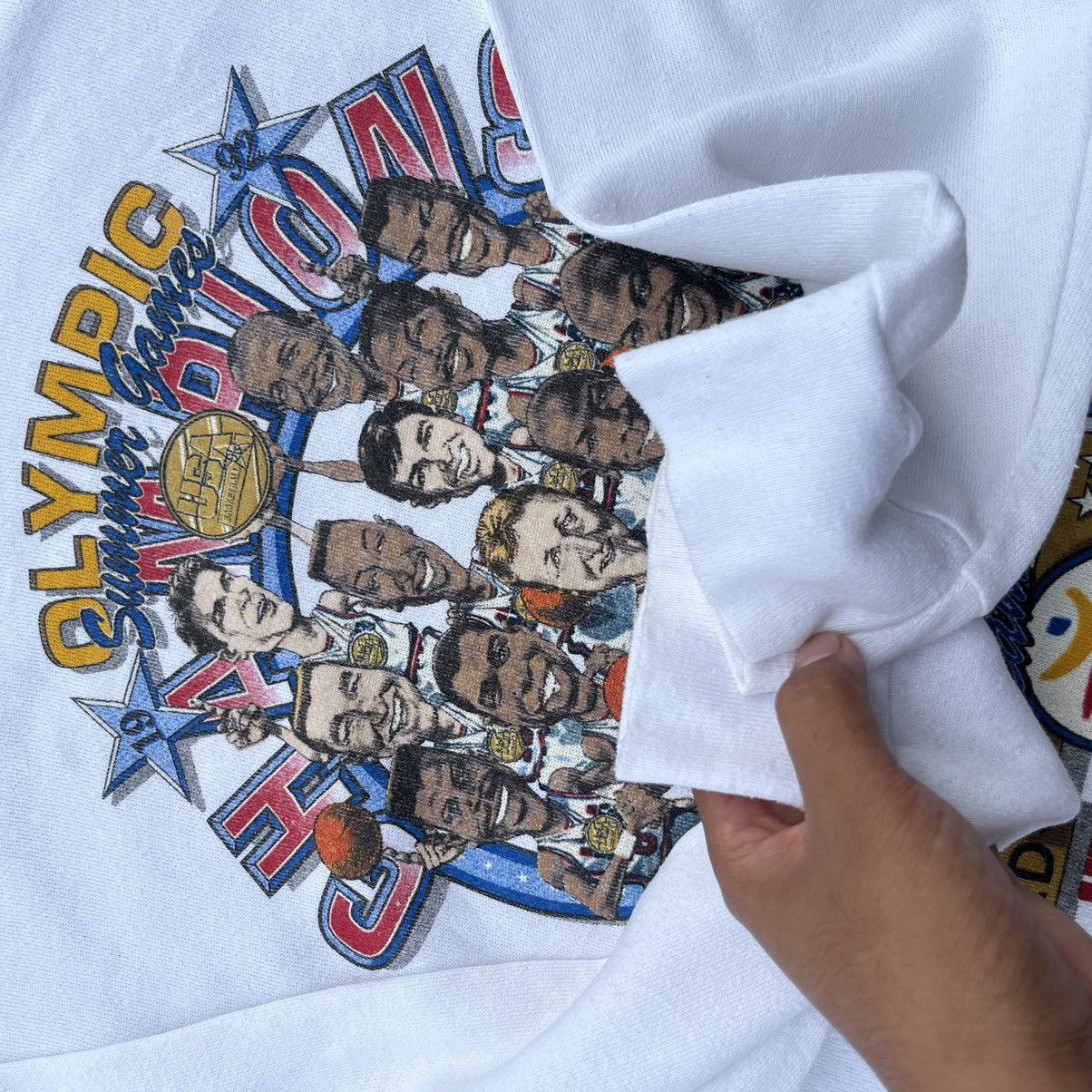 Tultex × Vintage VINTAGE 90s TULTEX BASKETBALL DREAM TEAM OLYMPIC Size US L / EU 52-54 / 3 - 8 Thumbnail