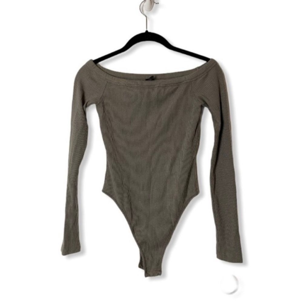 Other Sen Ari Off-the-Shoulder Ribbed Bodysuit – Size S, Made in U Size S / US 4 / IT 40 - 1 Thumbnail