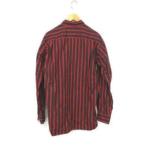 Comme des Garcons SHIRT Shirt Striped Long Sleeve Button Up Cotton Red Brown Size US S / EU 44-46 / 1 - 2 Thumbnail