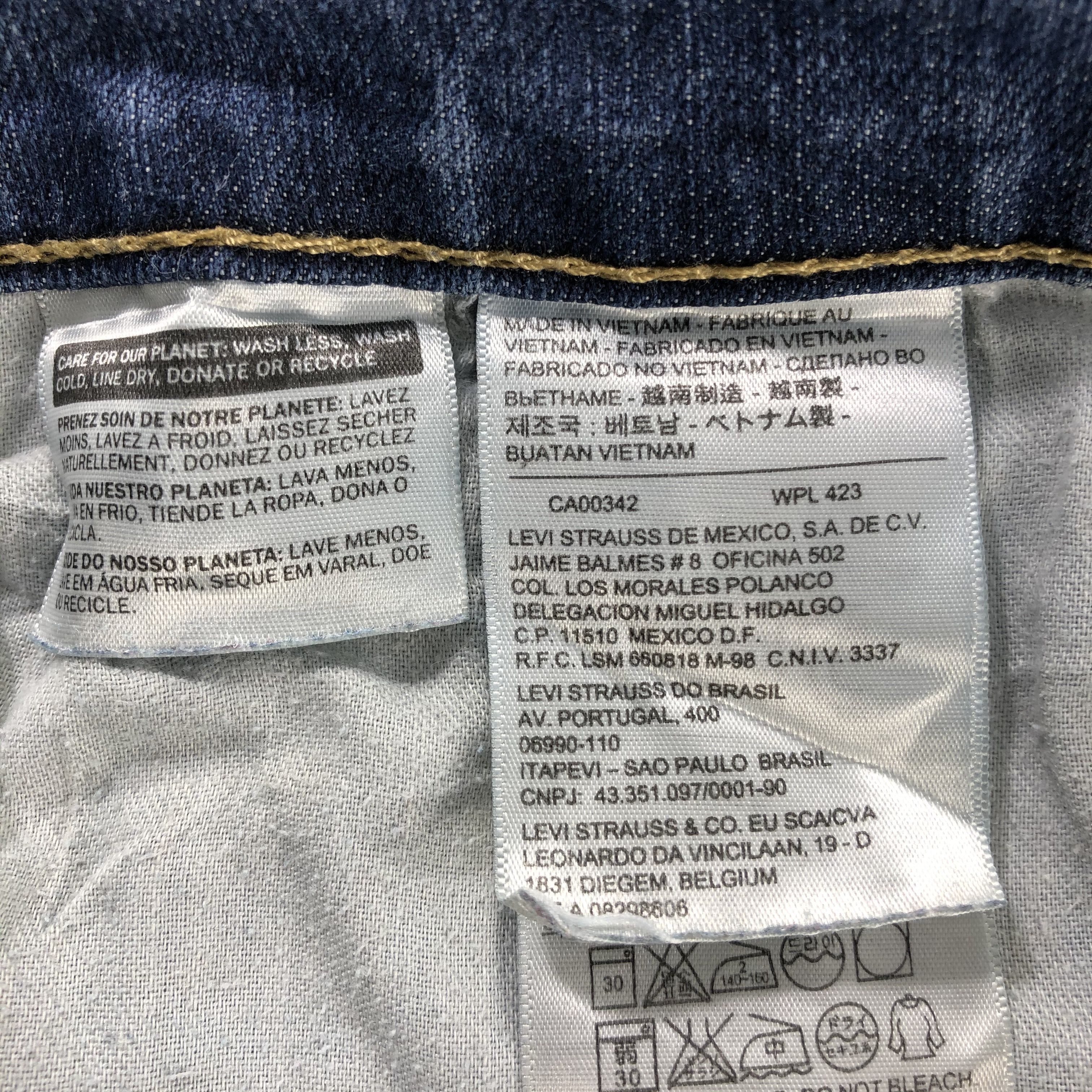Levi's Vintage Blue Wash Levis 505 Jeans-J2647 Size US 33 - 13 Thumbnail