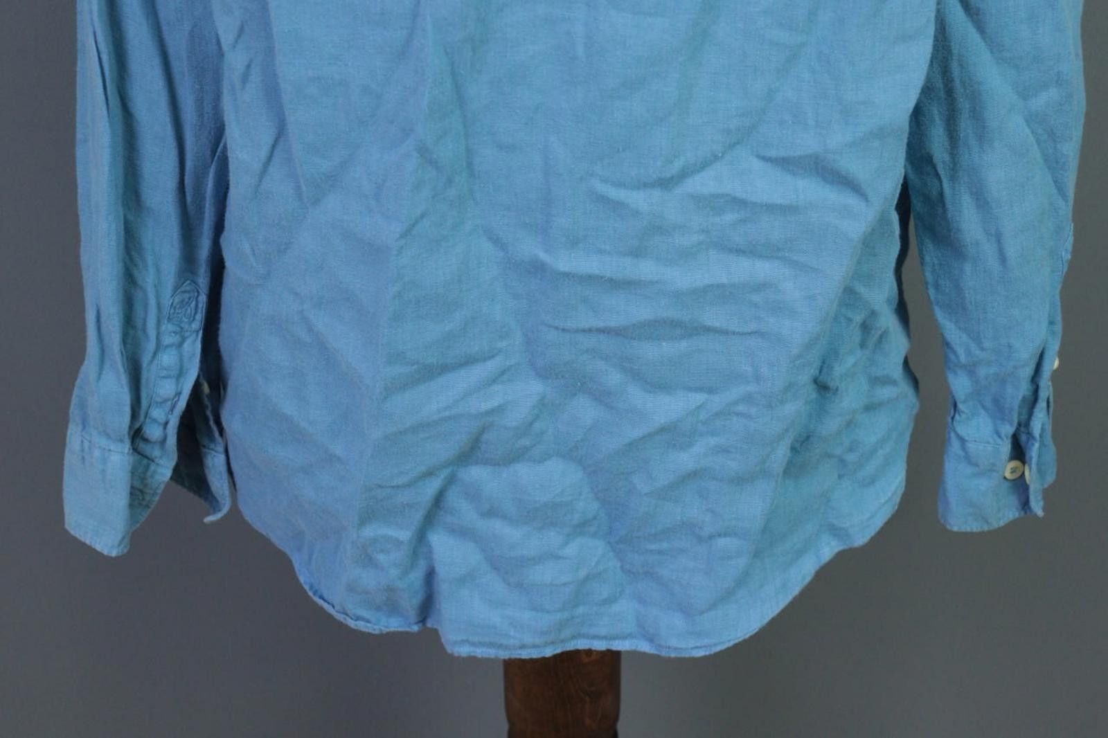 120% Lino 120% Lino Medium Fit Blue Linen Tunic Top Shirt Size M Size M / US 6-8 / IT 42-44 - 12 Thumbnail