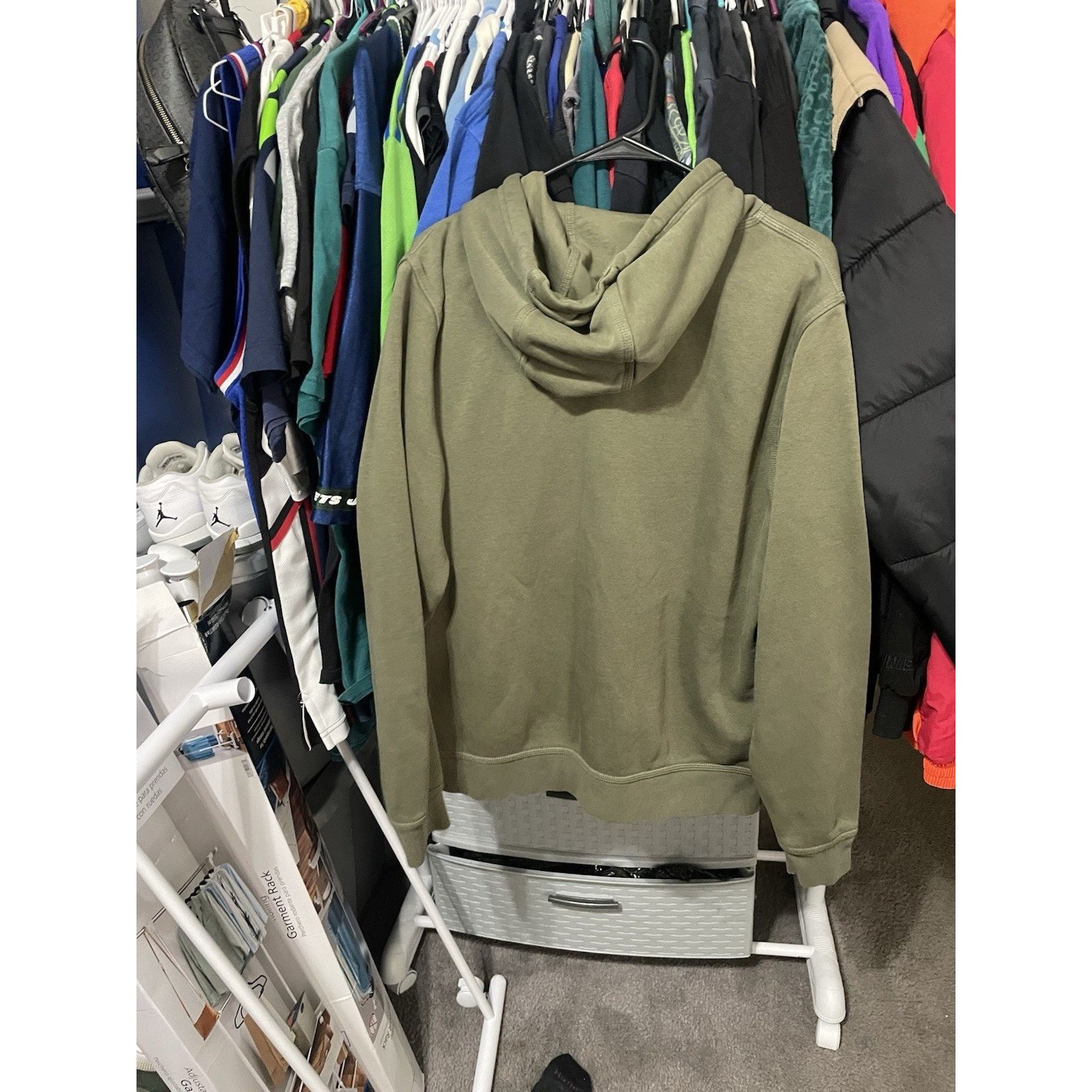 Nike Size L- Nike Olive Green Pull Over Hoodie Sweatshirt Travis Size US L / EU 52-54 / 3 - 3 Thumbnail