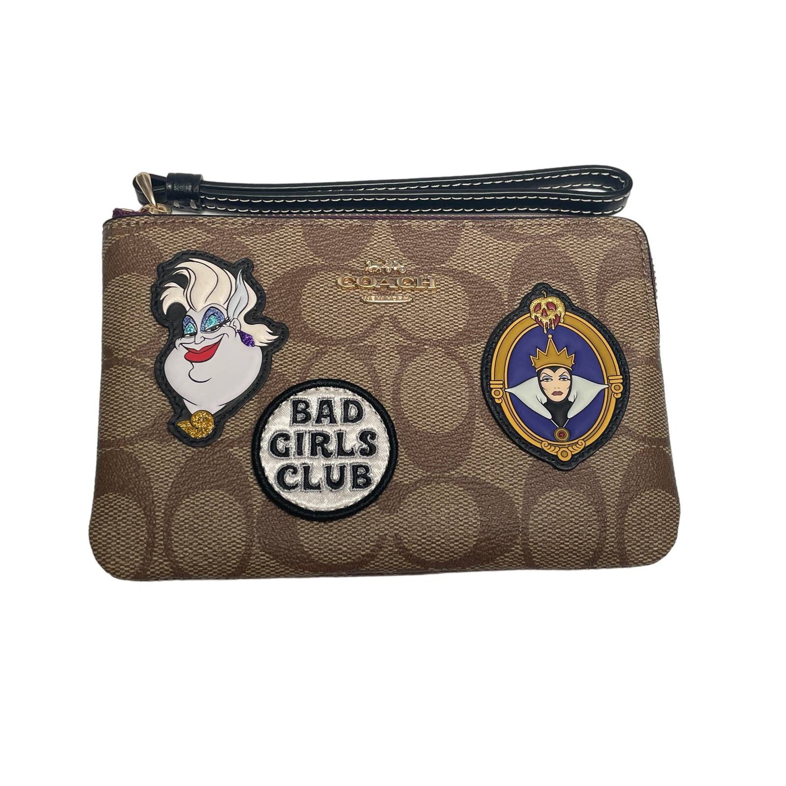 Coach Disney X Coach Zip Wristlet In Signature Canvas With Patches Size ONE SIZE - 4 Thumbnail