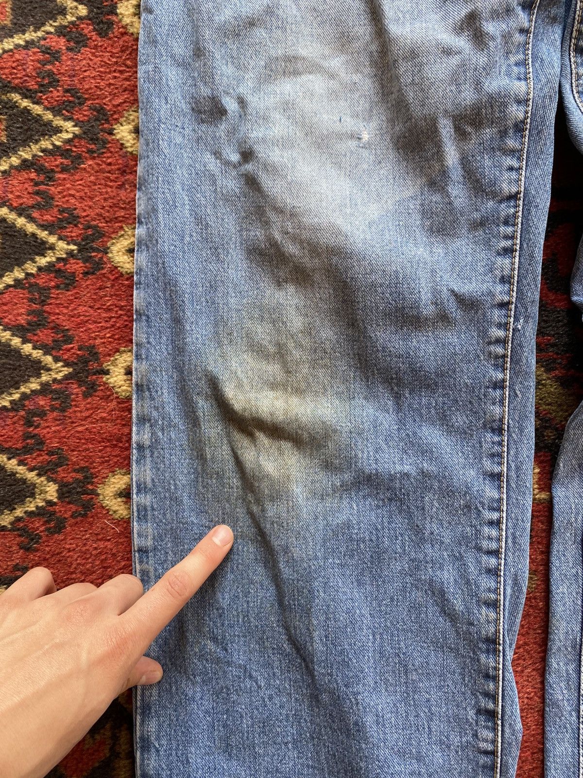Versace Vintage Versace Jeans Distessed dirty Balenciaga Style Size US 38 / EU 54 - 3 Thumbnail
