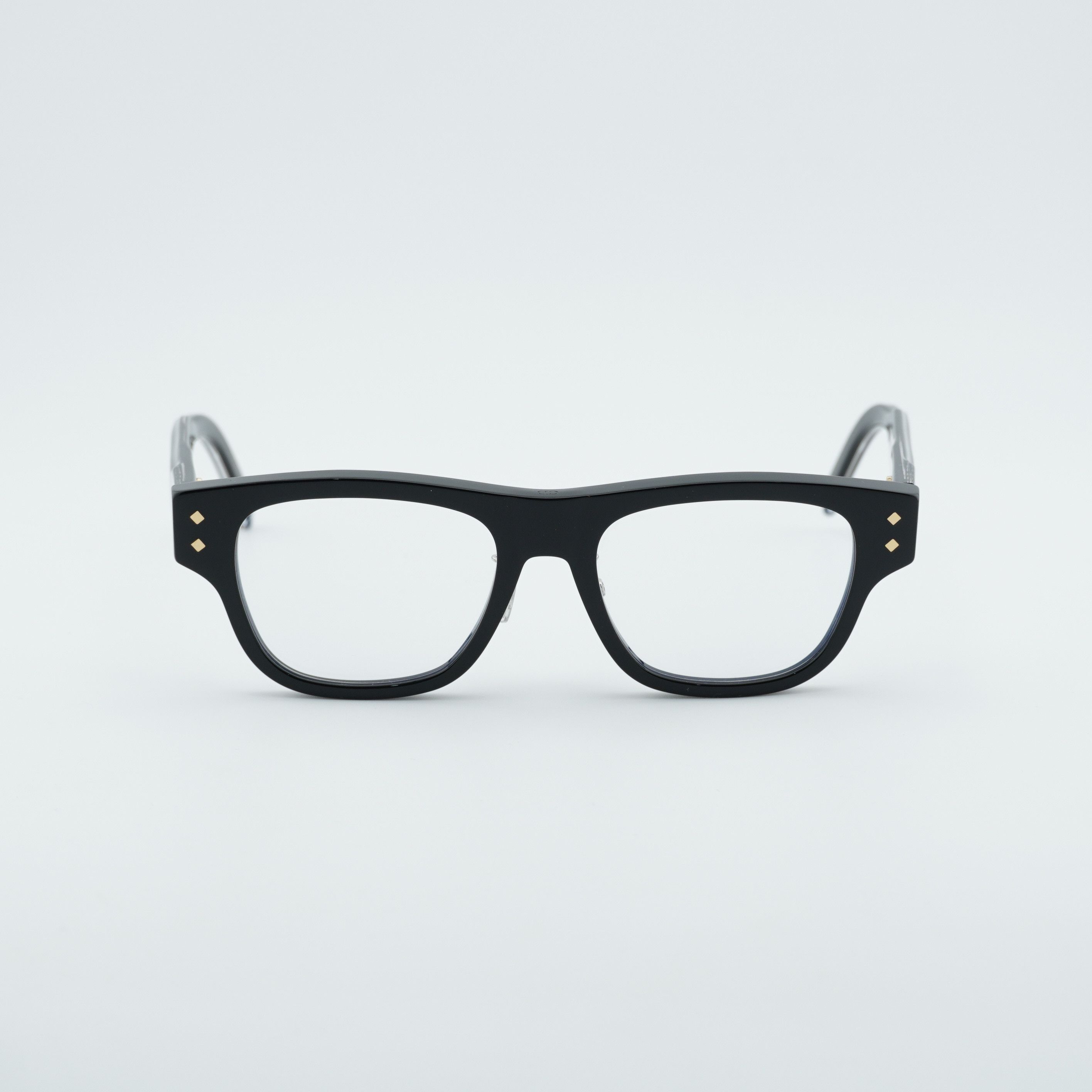 Dior Dior CD DIAMONDO S10F 10BB Eyeglasses Black 53mm Square Fram Size ONE SIZE - 6 Thumbnail
