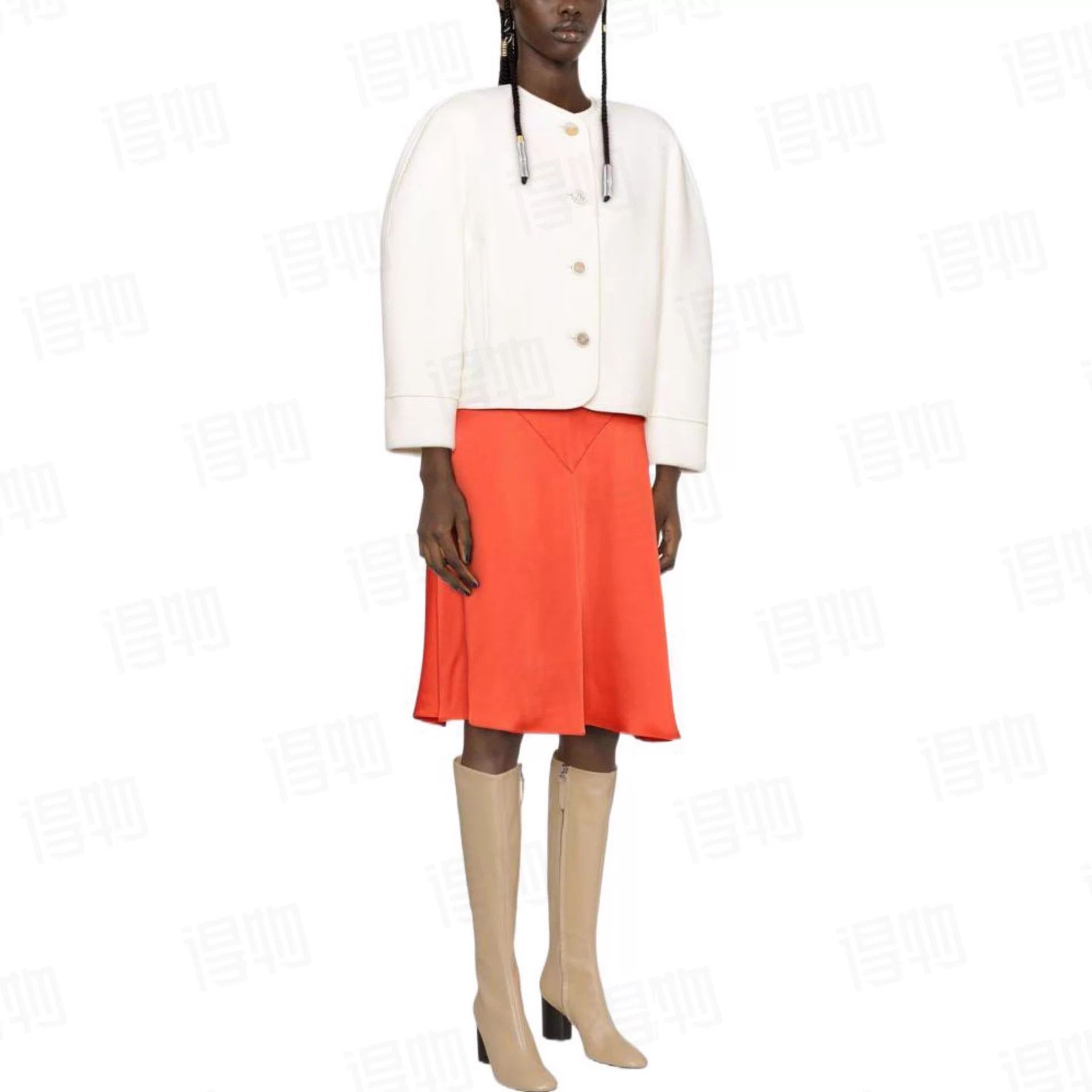 Chloe Chloe Wool Blend Minimalist Jacket 40 Size S / US 4 / IT 40 - 7 Thumbnail