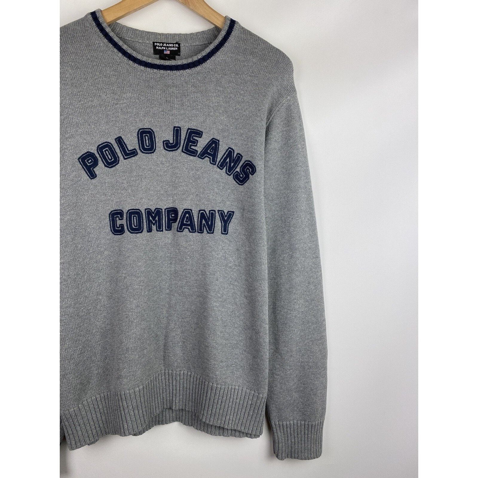 Ralph Lauren Polo Jeans Co Ralph Lauren vintage big logo sweater pullover Size US L / EU 52-54 / 3 - 3 Thumbnail