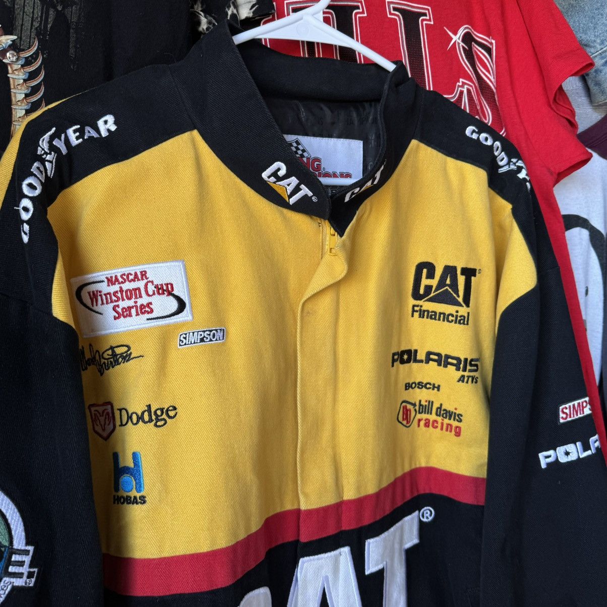 Caterpillar × NASCAR × Vintage Caterpillar Ward Burton Vintage 90s NASCAR Racing Jacket 90s Size US M / EU 48-50 / 2 - 4 Thumbnail