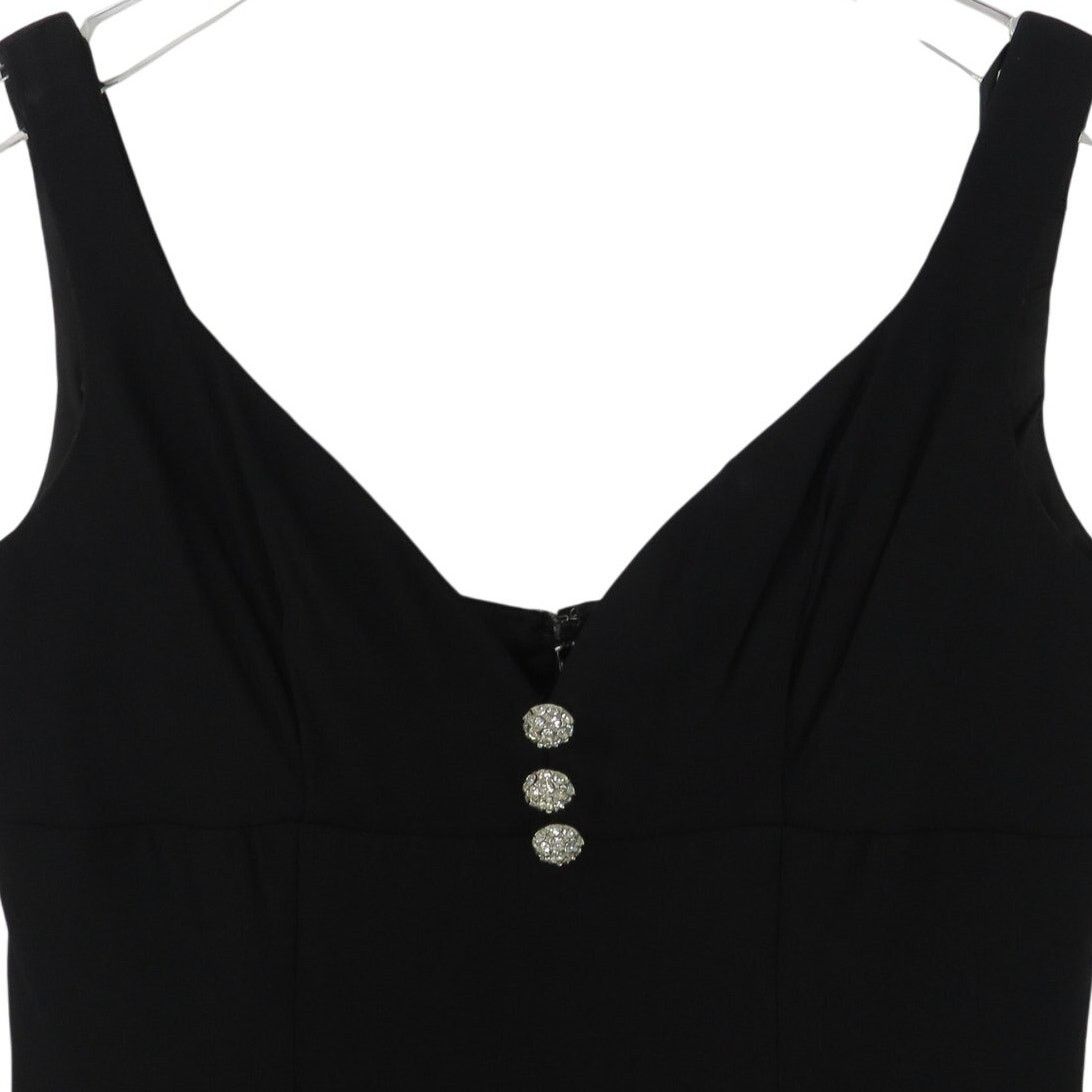 Vintage 1970s Vintage Union Made Black Dress Medium Size M / US 6-8 / IT 42-44 - 3 Thumbnail
