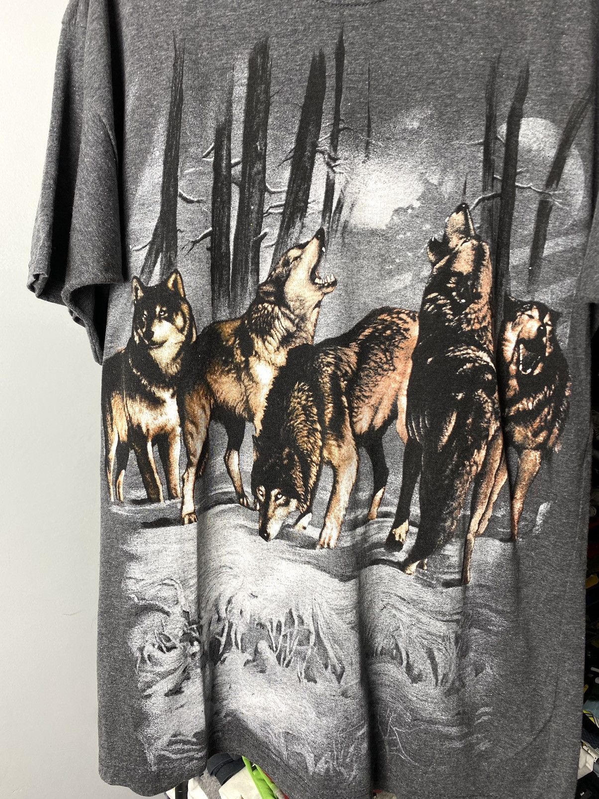 Vintage 80-90’s Vintage Wolf T Shirt Indians Spirit Supreme Style Size US M / EU 48-50 / 2 - 3 Thumbnail