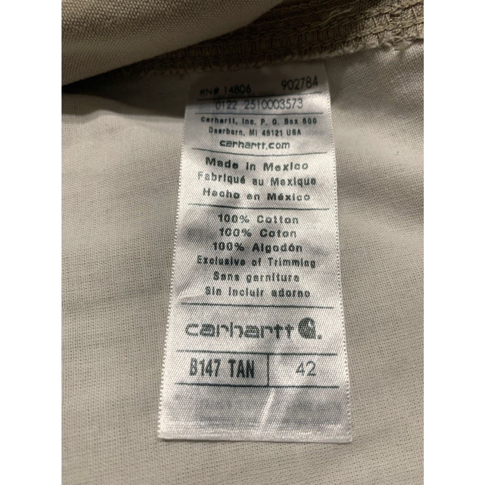 Carhartt VINTAGE Carhartt Cargo Shorts Mens 42 Canvas Beige 10 Inseam 42 Waist Tan Beig e Cotton Workwear Y2K Skater Grunge Regular Mens Size US 42 / EU 58 - 5 Thumbnail