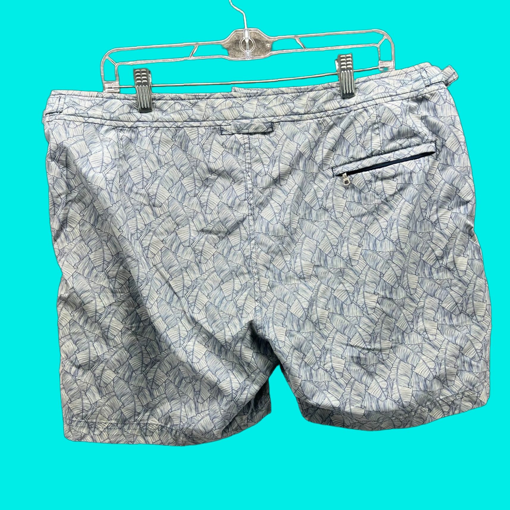 Orlebar Brown VINTAGE Orlebar Brown Shorts Mens 36 Blue Chino Flat Front Print Classic Patterned Size US 36 / EU 52 - 1 Thumbnail