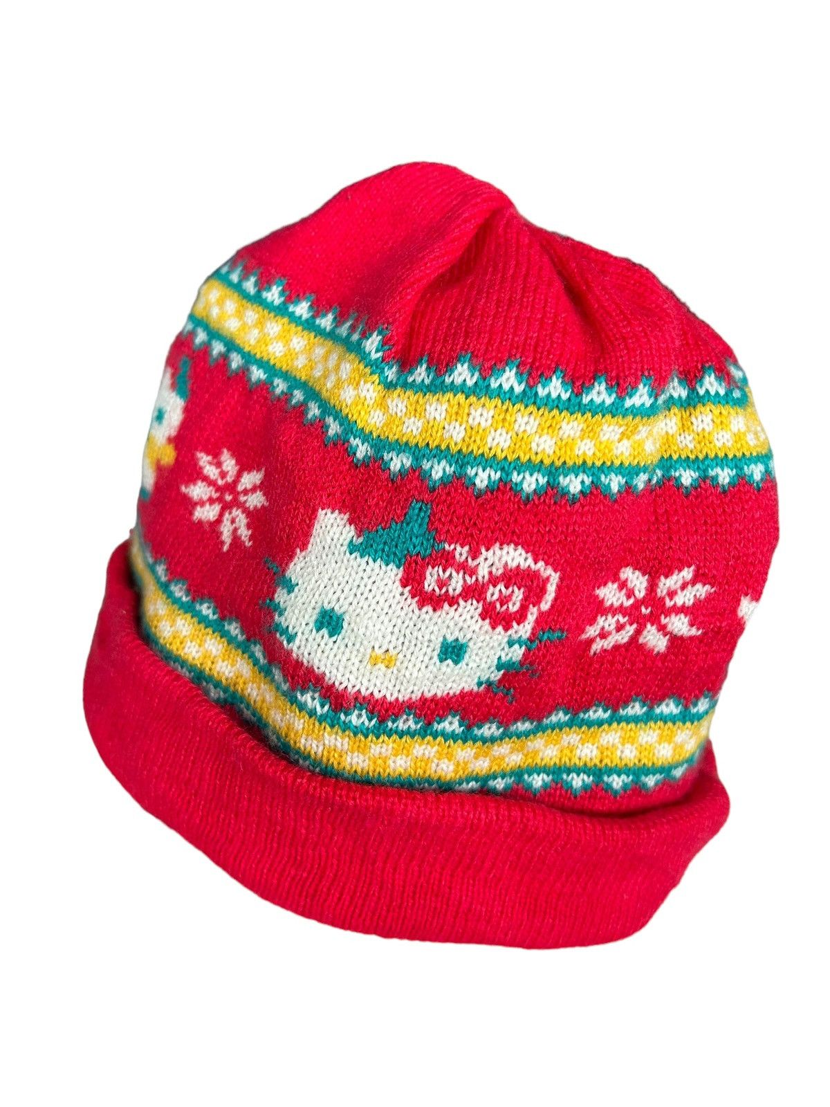 Disney × Japanese Brand Vintage Hello Kitty beanie hats nice design🔥 Size ONE SIZE - 1 Thumbnail