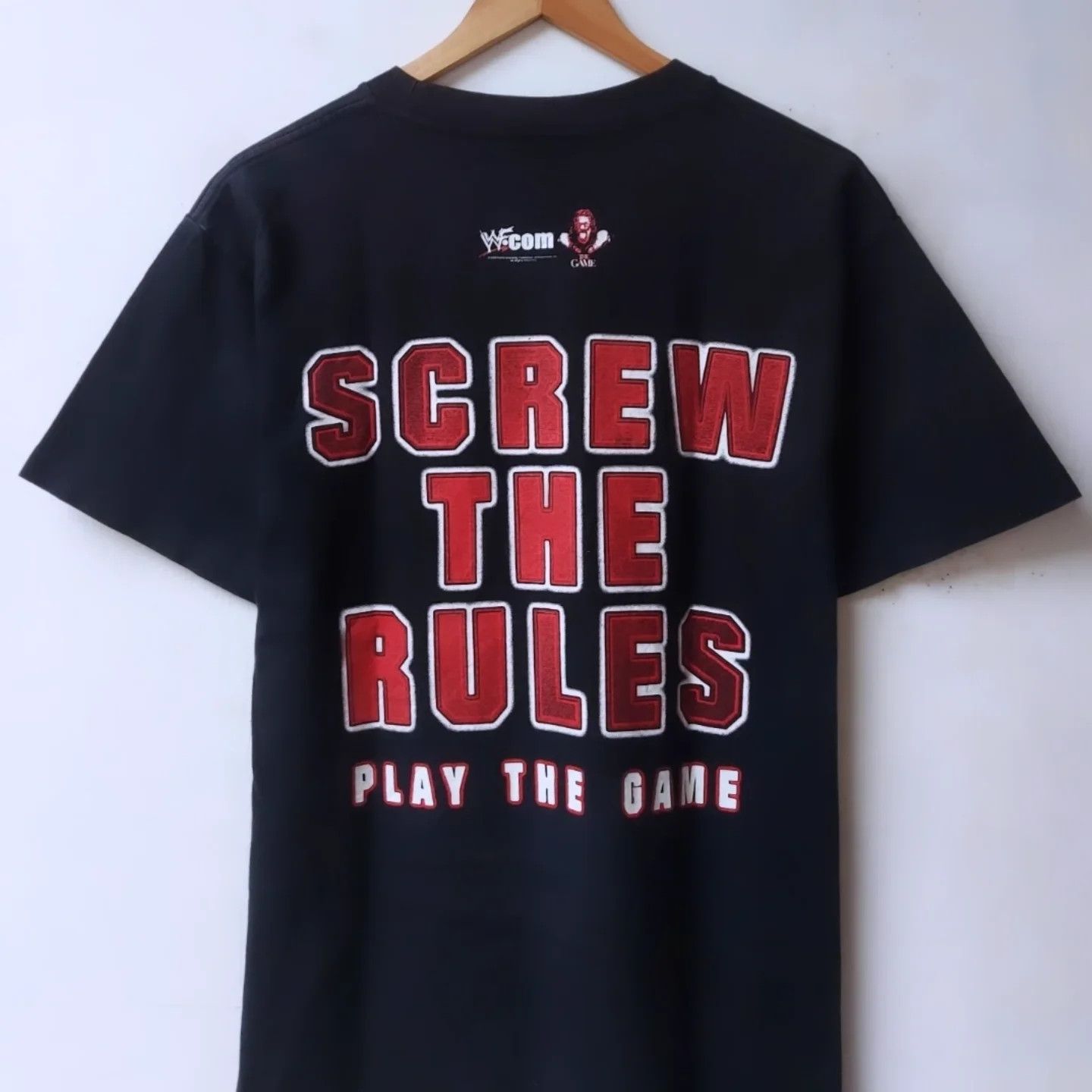 Vintage × WCW/nWo × WWF Vintage Early 2000's WWF Triple H 'Screw The Rules' Tshirt Size US S / EU 44-46 / 1 - 4 Thumbnail
