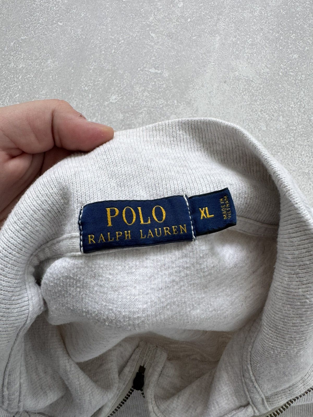 Vintage Polo Ralph Lauren 1/3 Zip Pullover Sweatshirt Pony
