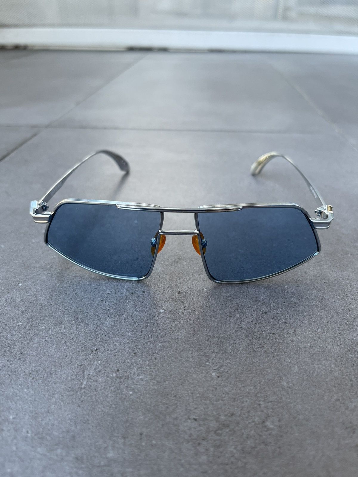 Han Kjobenhavn !DS! SS23 Han Kjobenhavn Demo High Silver Blue Sunglasses Size ONE SIZE - 9 Thumbnail