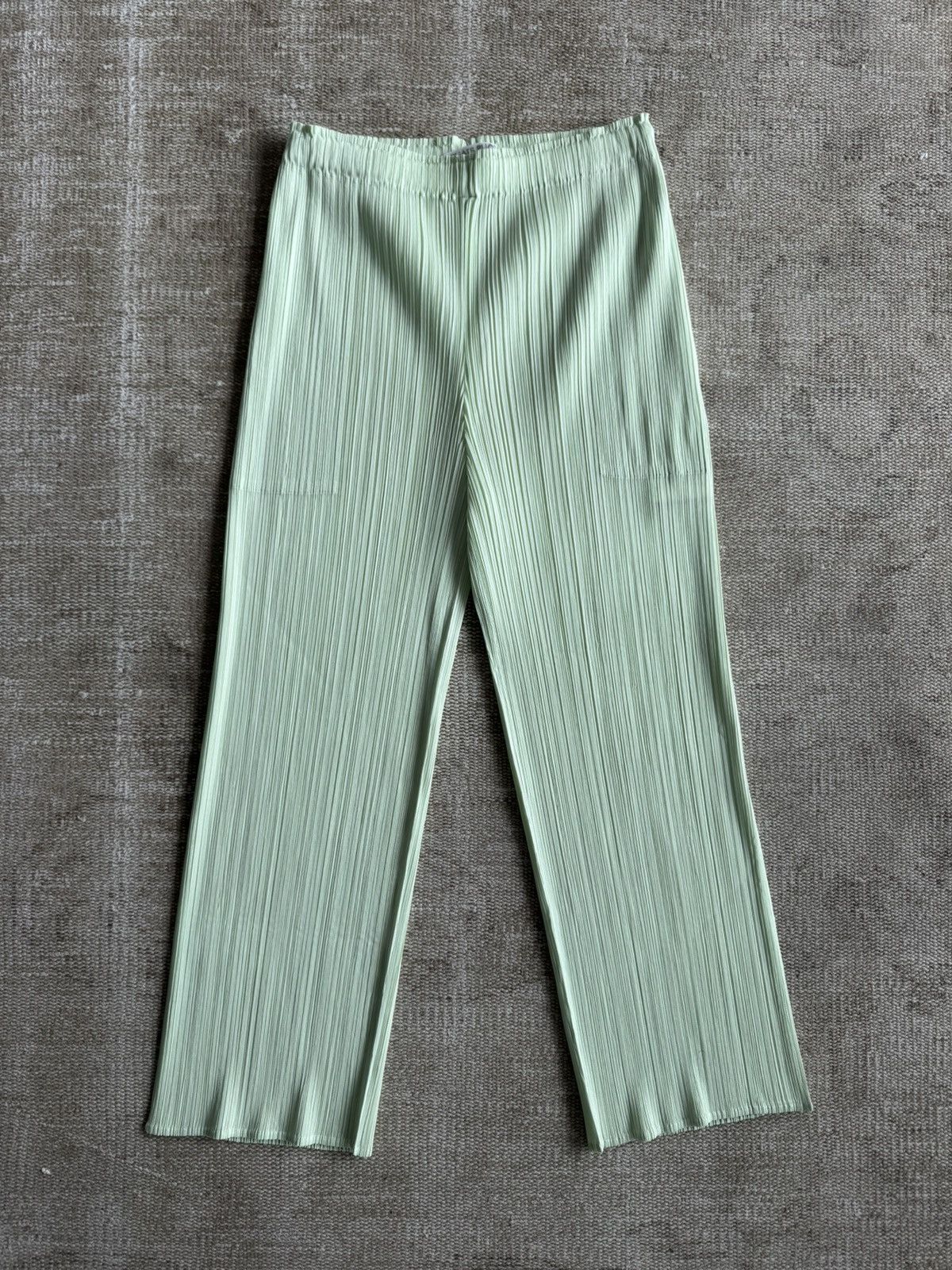 Issey Miyake × Japanese Brand × Pleats Please Issey Miyake New with tags Pleats Please Issey Miyake mint green pants 2 Size 24" / US 00 / IT 34 - 1 Thumbnail