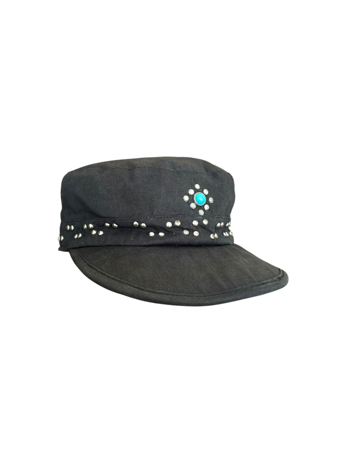 14th Addiction 2000s Japanese Grunge Gothic Studded Cadet Hat Kapital style Size ONE SIZE - 1 Thumbnail