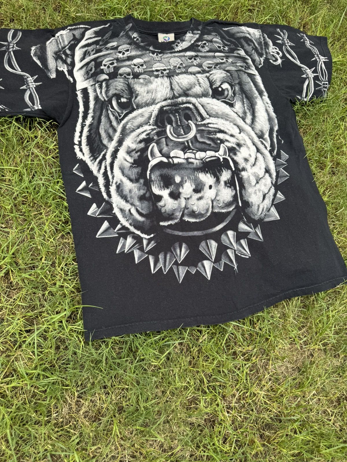 Liquid Blue 1996 Liquid Blue Cats Suck Boxing Grunge Vintage Tee Shirt Size US L / EU 52-54 / 3 - 3 Thumbnail