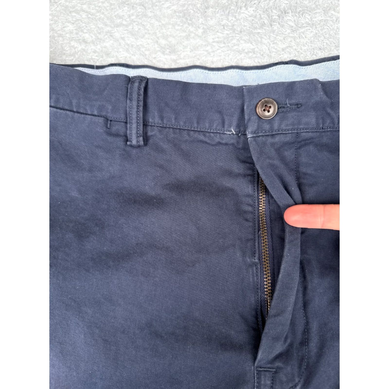 Polo Ralph Lauren Polo Ralph Lauren Chino Shorts Men 42 Blue Classic Fit Stretch Cotton Blend 9" Inseam USA Size US XL / EU 56 / 4 - 6 Thumbnail