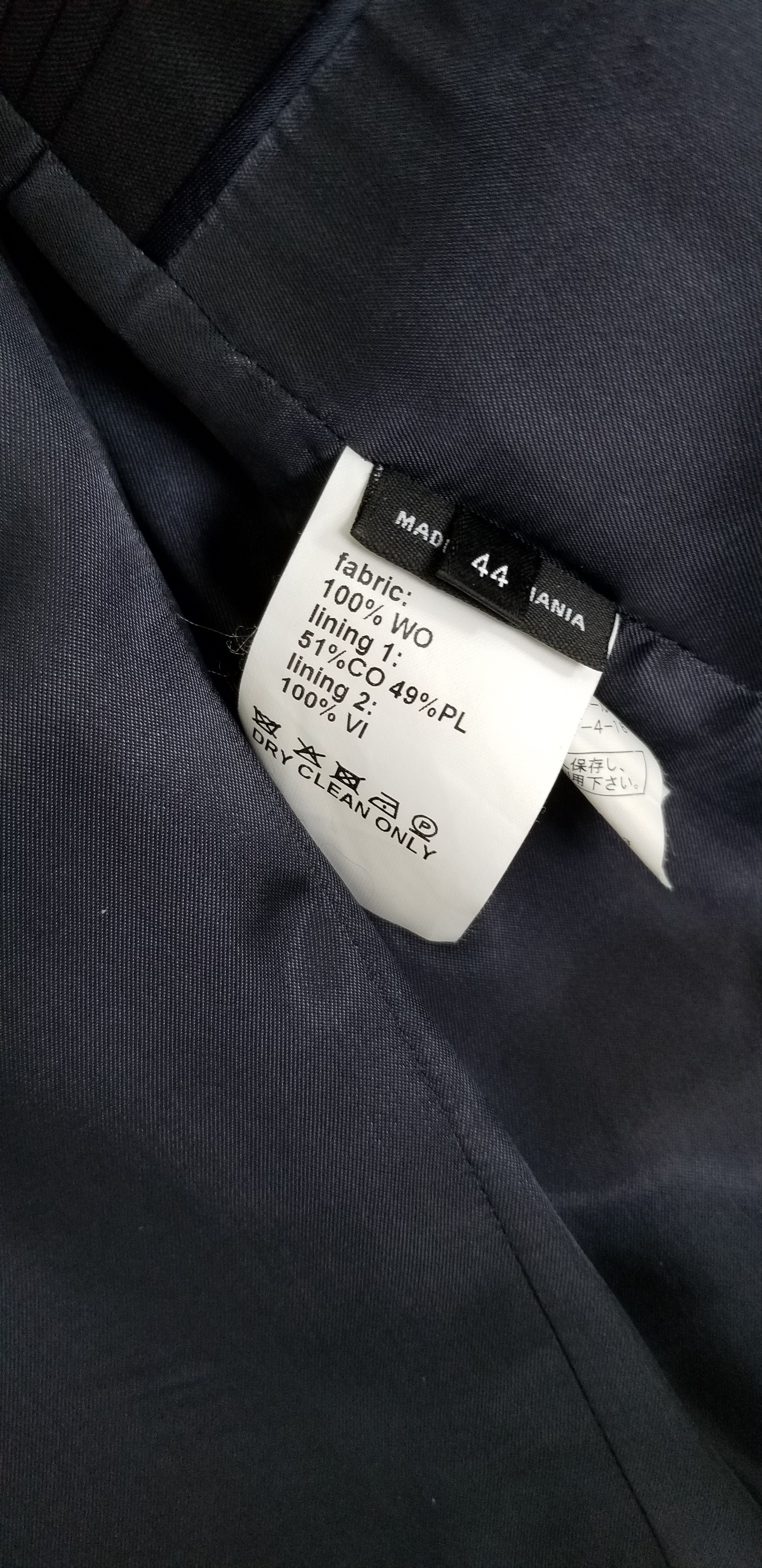 Raf Simons Raf Simons Suit Midnight Navy Blue Wool 1 Button Suit XS 44 Size 34R - 24 Thumbnail