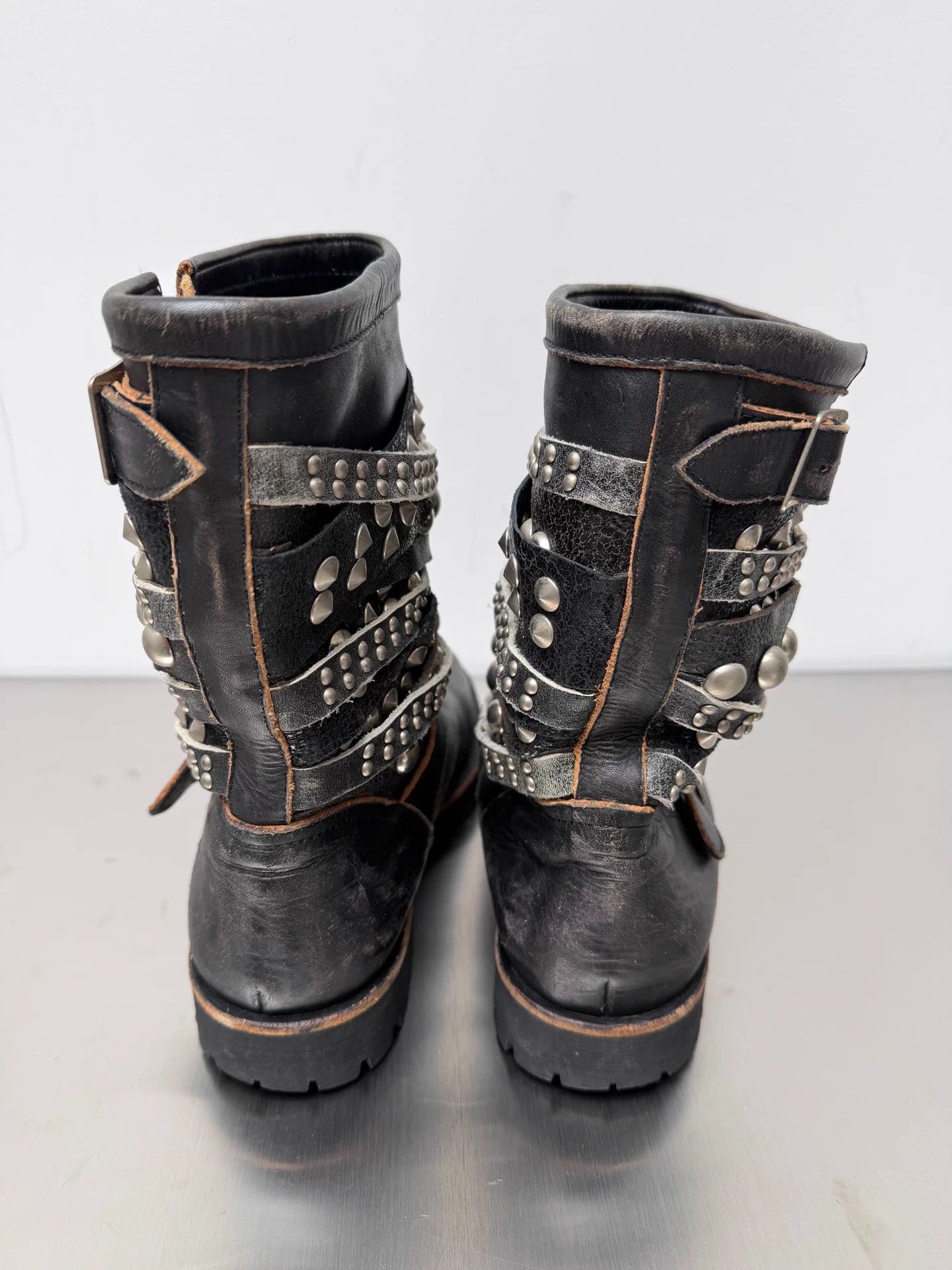 Comme des Garcons Comme Des Garçons Tao Studded Lace-up Engineer Boots S (38) Size US 8 / IT 38 - 4 Thumbnail