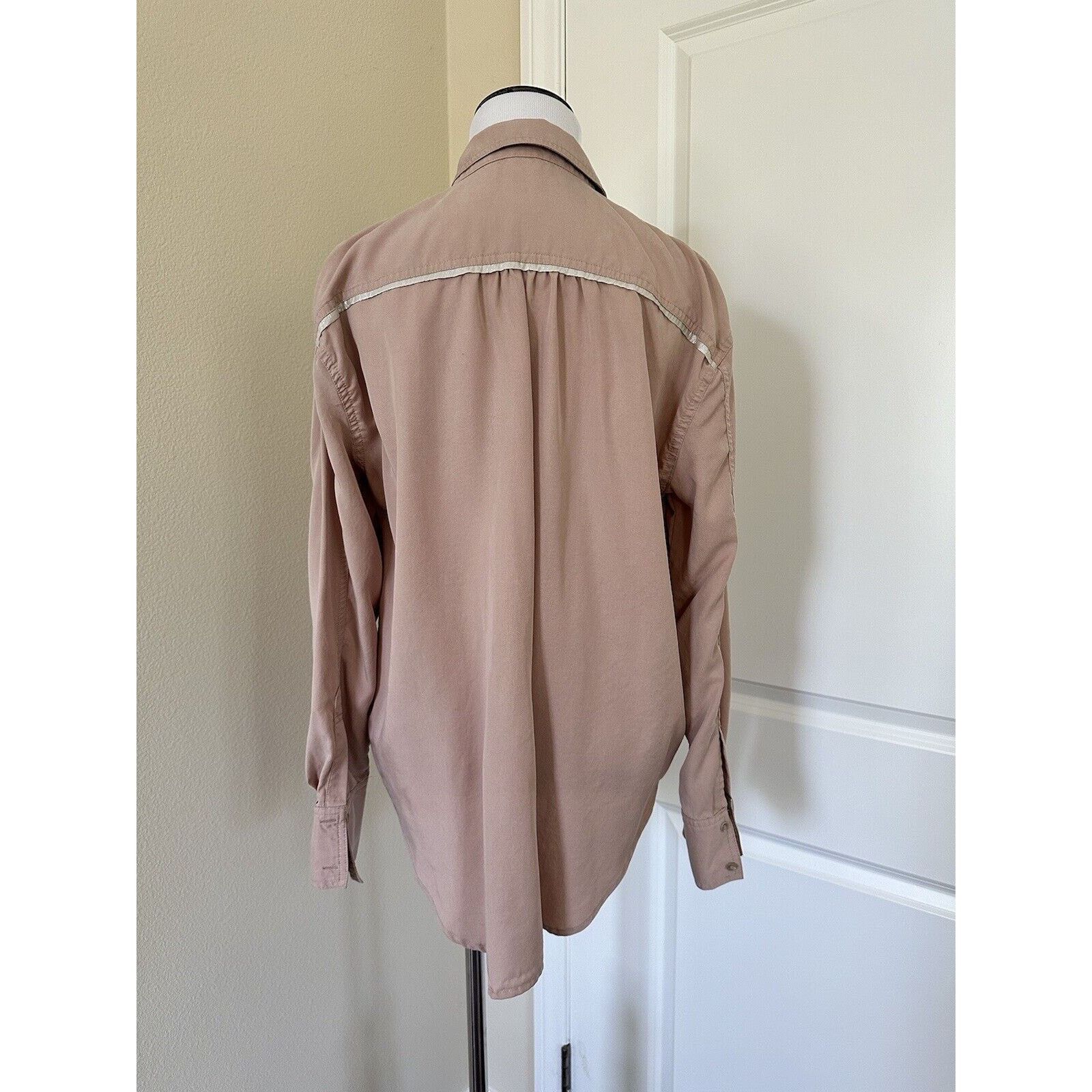 Free People Free People Off Campus Blush Pink Metallic Shirt Size S Size S / US 4 / IT 40 - 5 Thumbnail