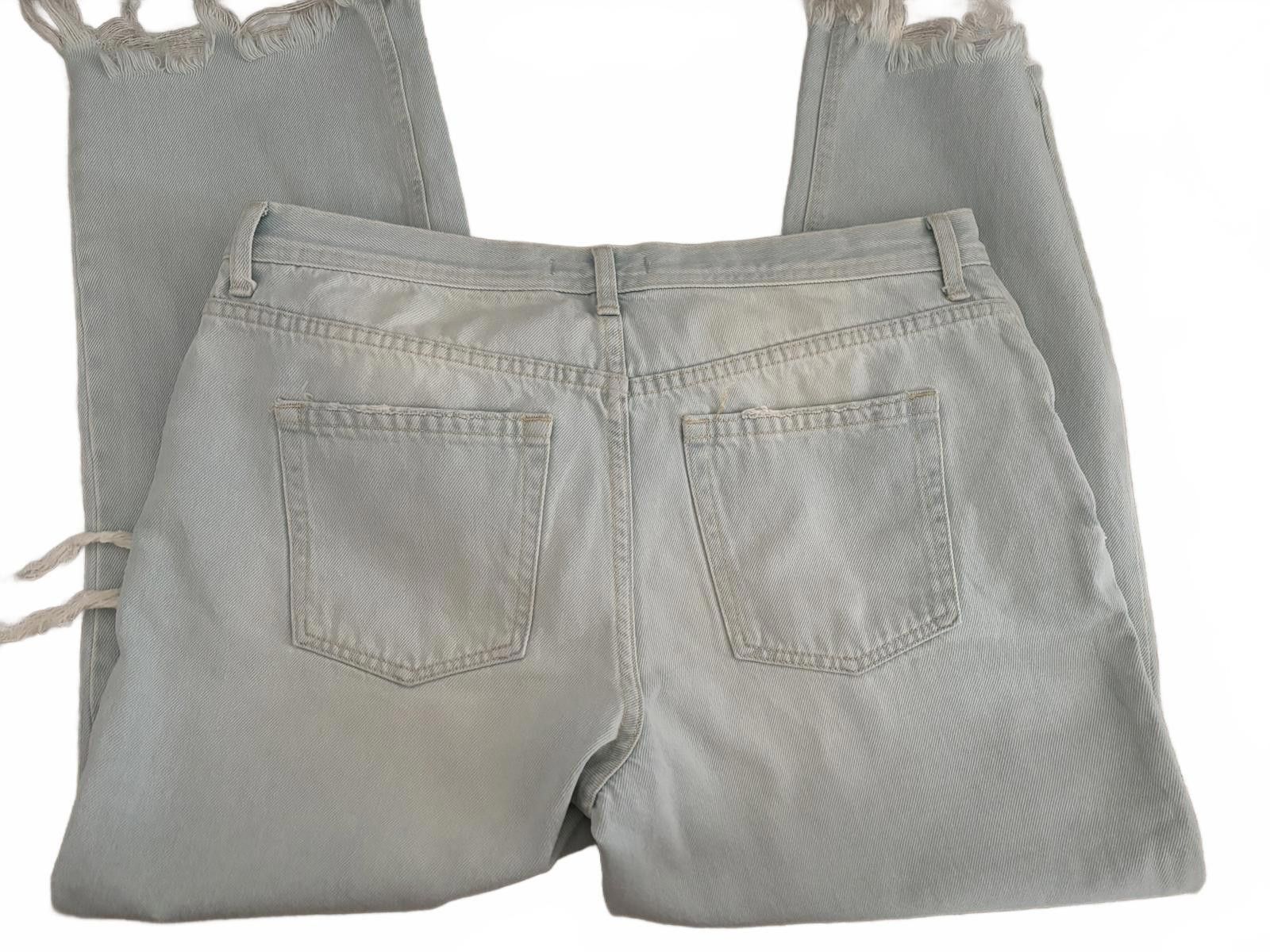 Free People NWOT We the Free- Free People Distressed Light Blue Jeans 32 Size 32" / US 10 / IT 46 - 3 Thumbnail