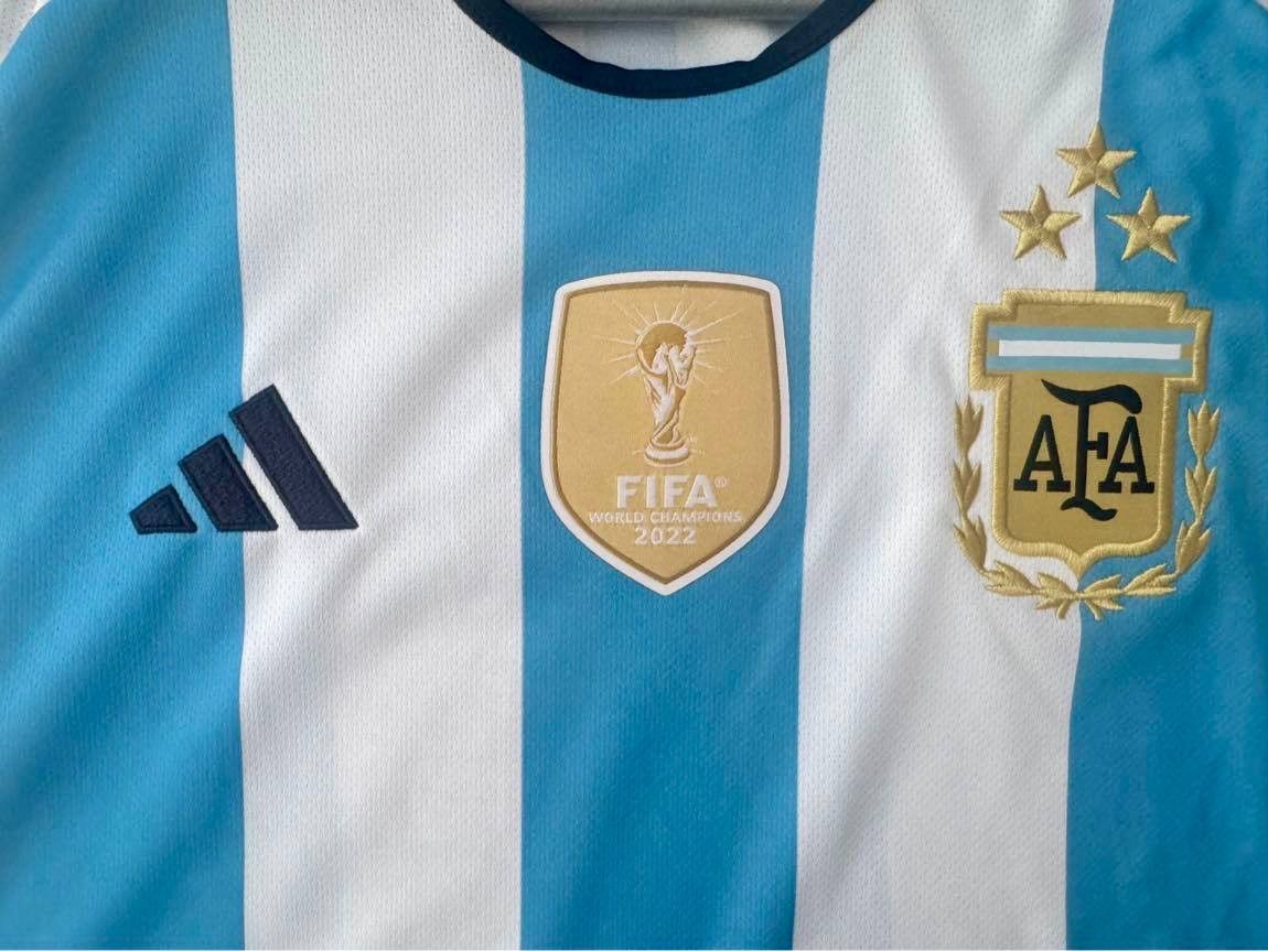 Adidas Adidas Argentina 2022 World Cup 3-Star Jersey Size US L / EU 52-54 / 3 - 3 Thumbnail