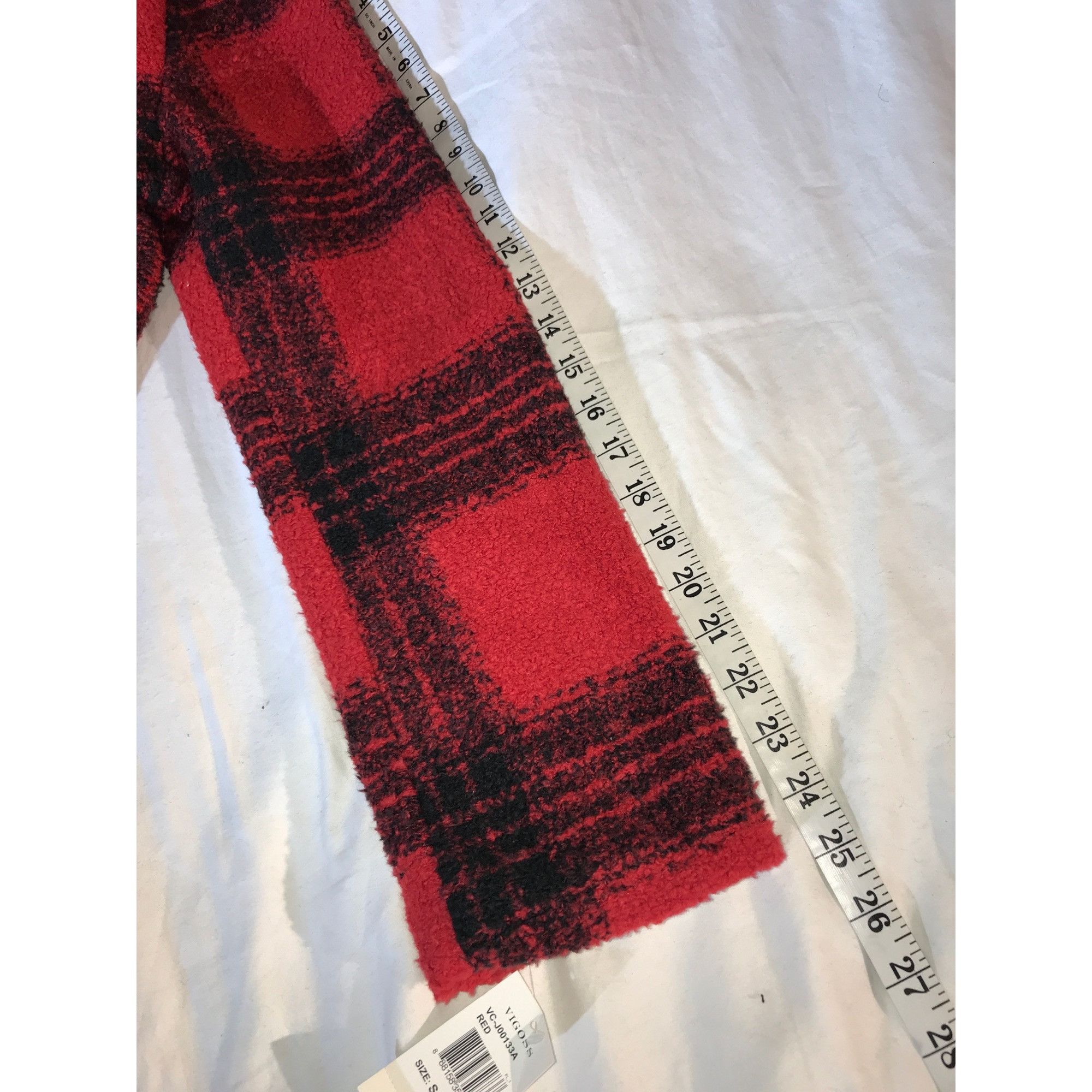 Other Vigoss Womens Red & Black Plaid Wool Blend Coat Size S / US 4 / IT 40 - 7 Thumbnail