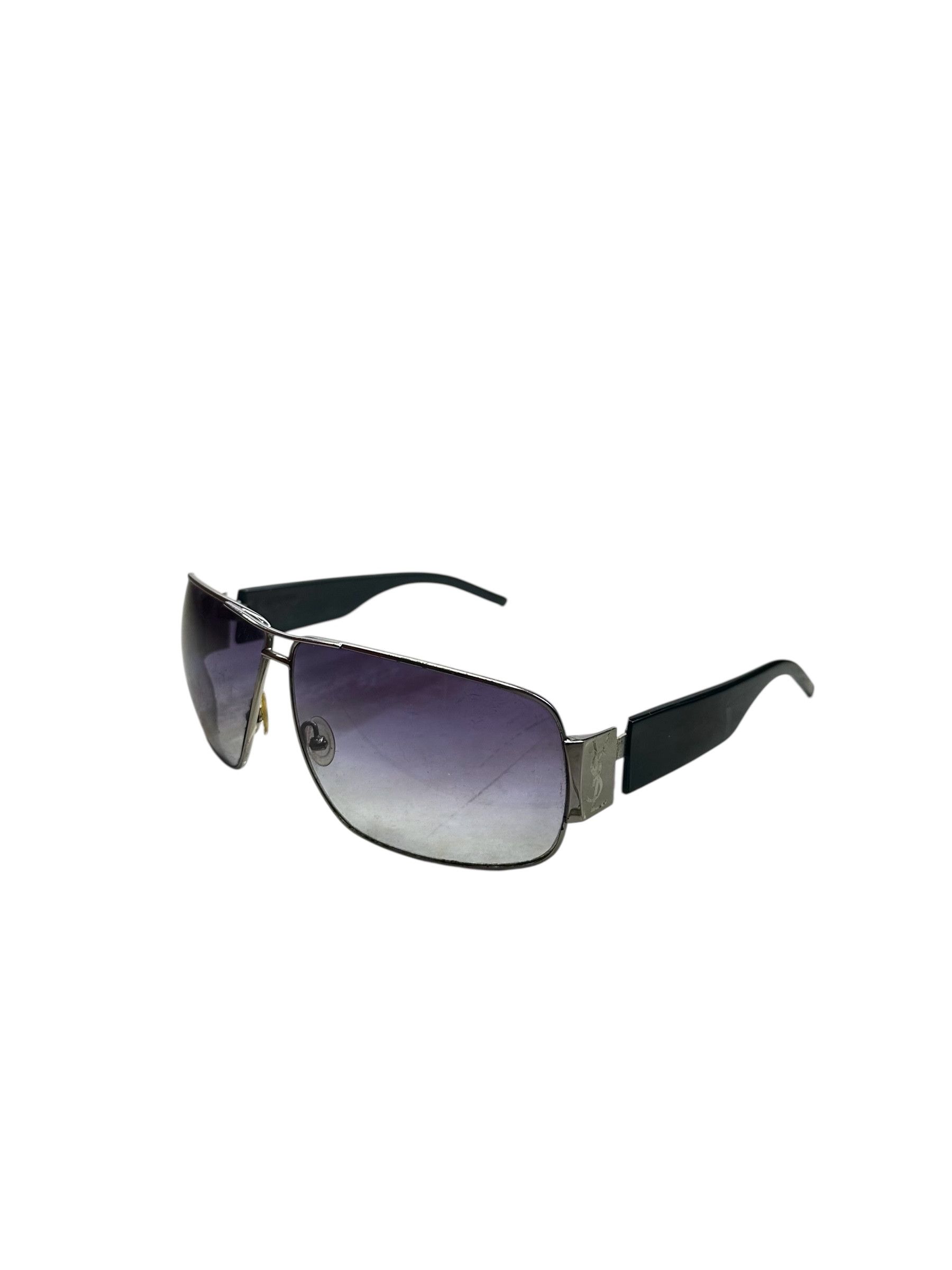 Yves Saint Laurent YSL Aviator Big Logo Sunglasses Size ONE SIZE - 1 Thumbnail
