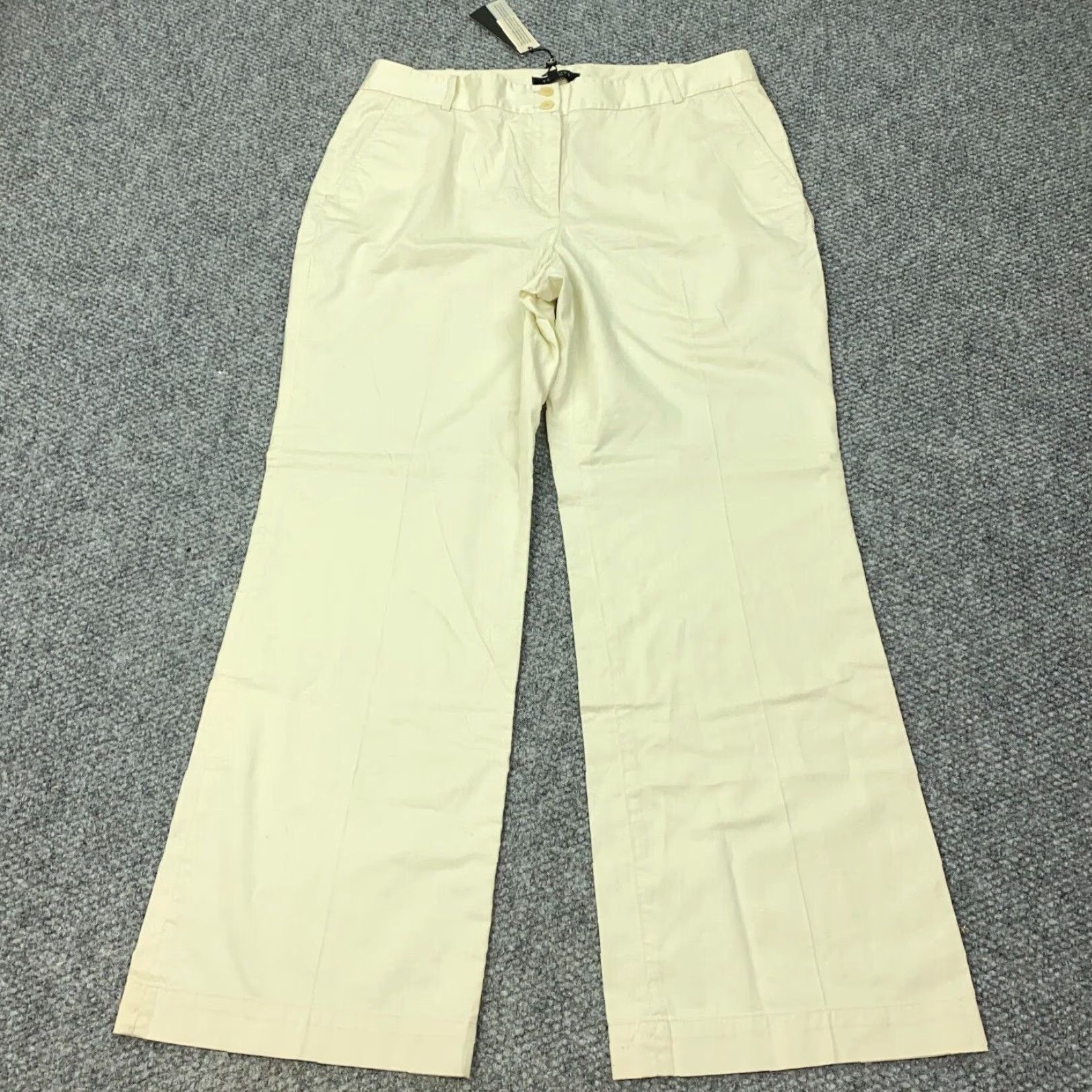 Talbots Talbots Heritage Ankle Pants Womens Size 14 Ivory Stretch Slacks Trousers Size 25" / US 0 / IT 36 - 2 Thumbnail