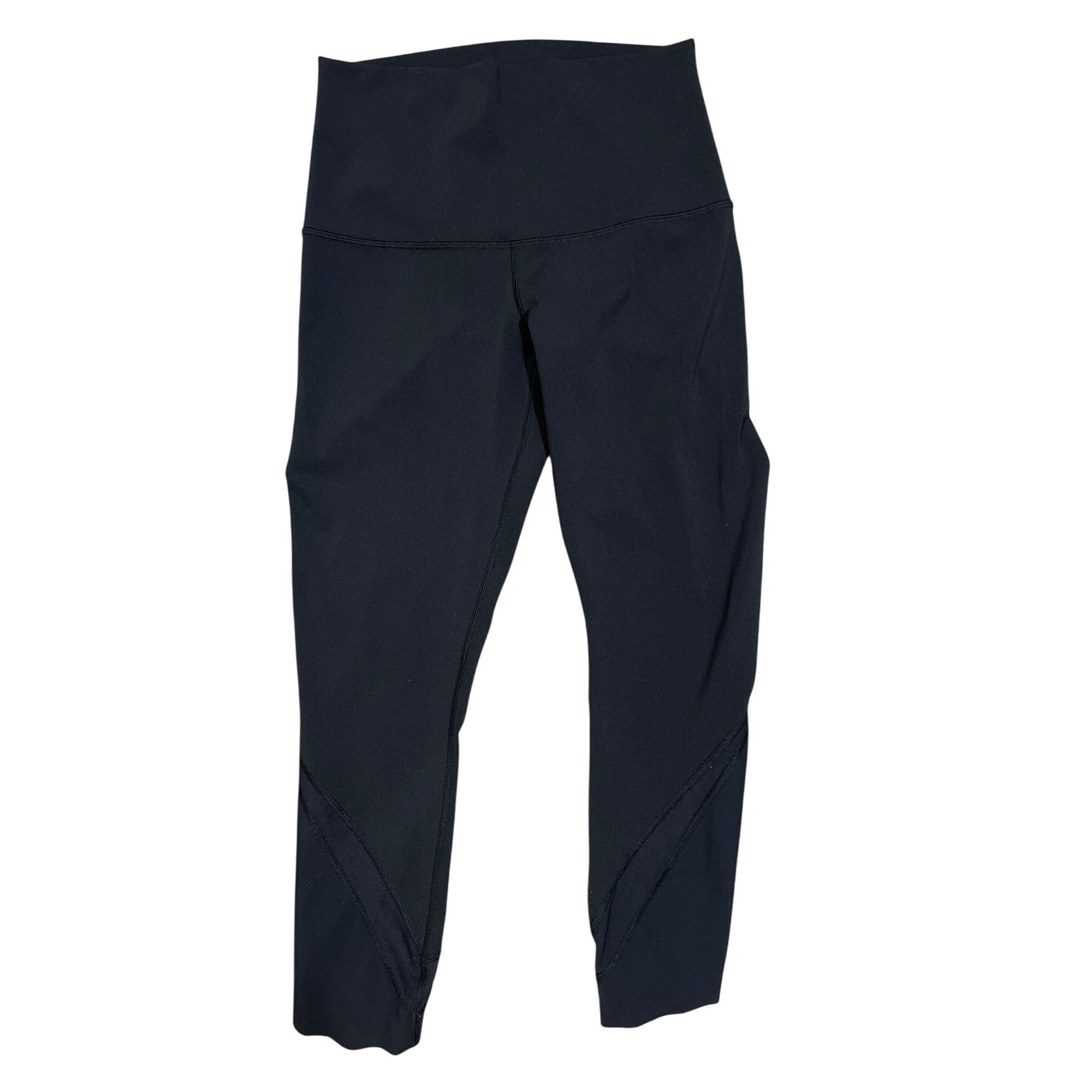 Lululemon Lululemon Black High-Waisted Mesh Panel Crop Leggings Womens Size 28" / US 6 / IT 42 - 5 Thumbnail
