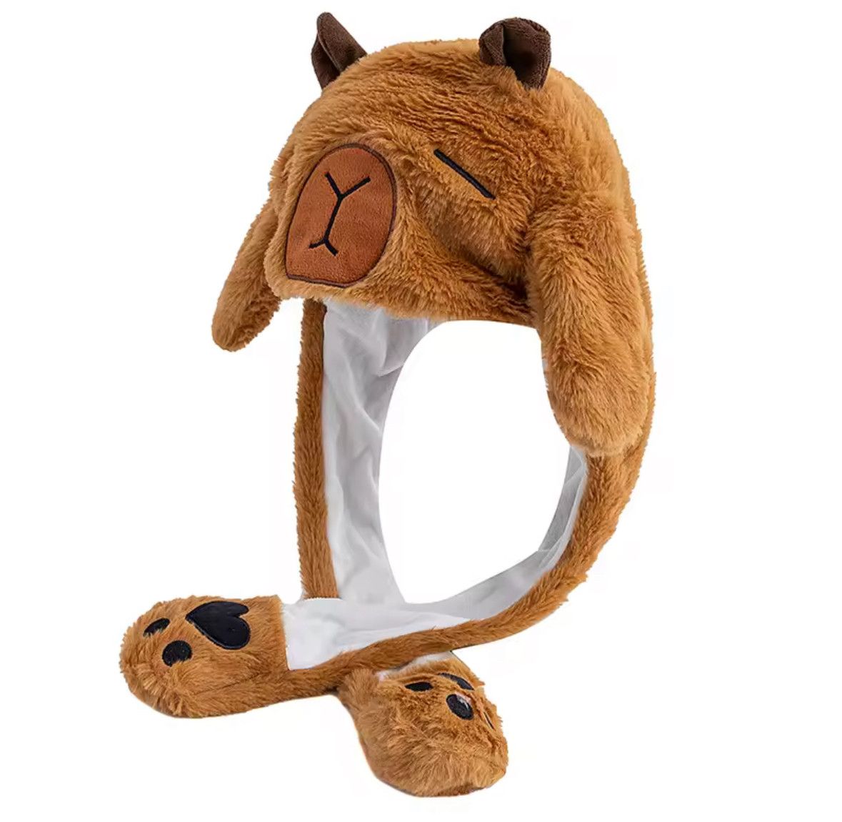 Japanese Brand Y2K Lovely Sleep Capybara Ear Moving Cute Hat Rabbits Ears Size ONE SIZE - 2 Thumbnail