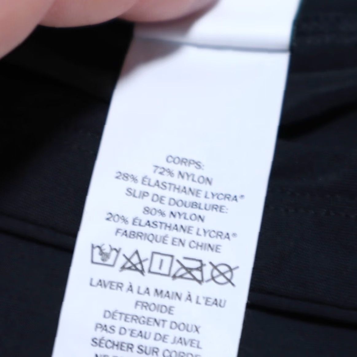 Lands' End Lands End Women's 16 Black High Stretch Slimming Swim Skirt Nylon Woven Athletic Shorts Adult Regular Size 38" / US 16 / IT 52 - 6 Thumbnail
