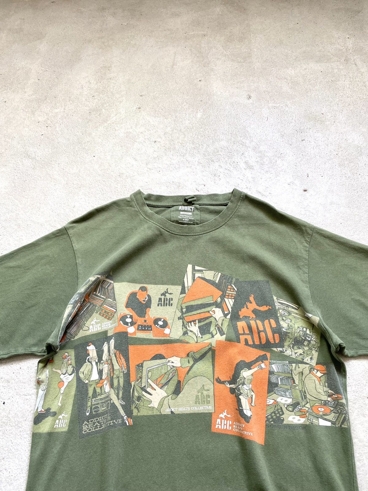 ADDICT Vintage 2007 Addict Beats Rap T Shirt Hip Hop Y2K Size US L / EU 52-54 / 3 - 4 Thumbnail