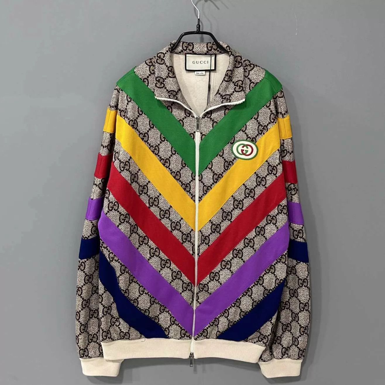 Gucci GUCCI GG multicolor stripe zip jacket size S Size US S / EU 44-46 / 1 - 1 Thumbnail