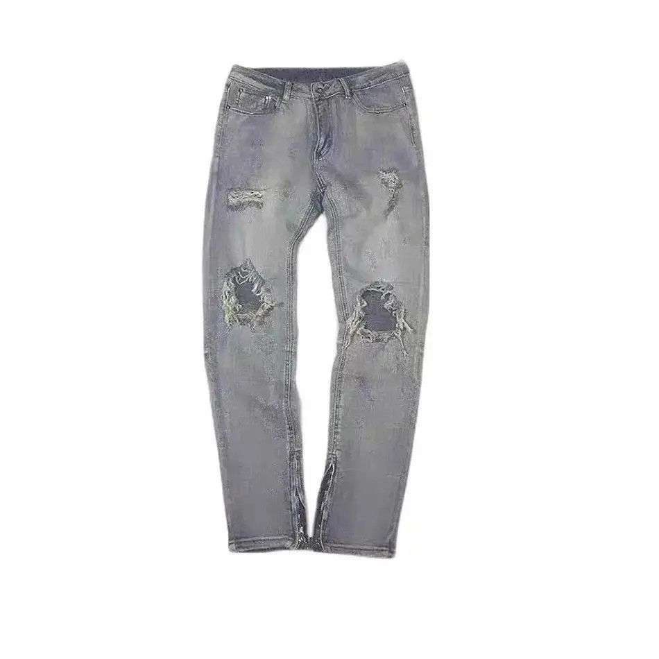Japanese Brand Loose cat whisker distressed jeans Size US 32 / EU 48 - 5 Thumbnail