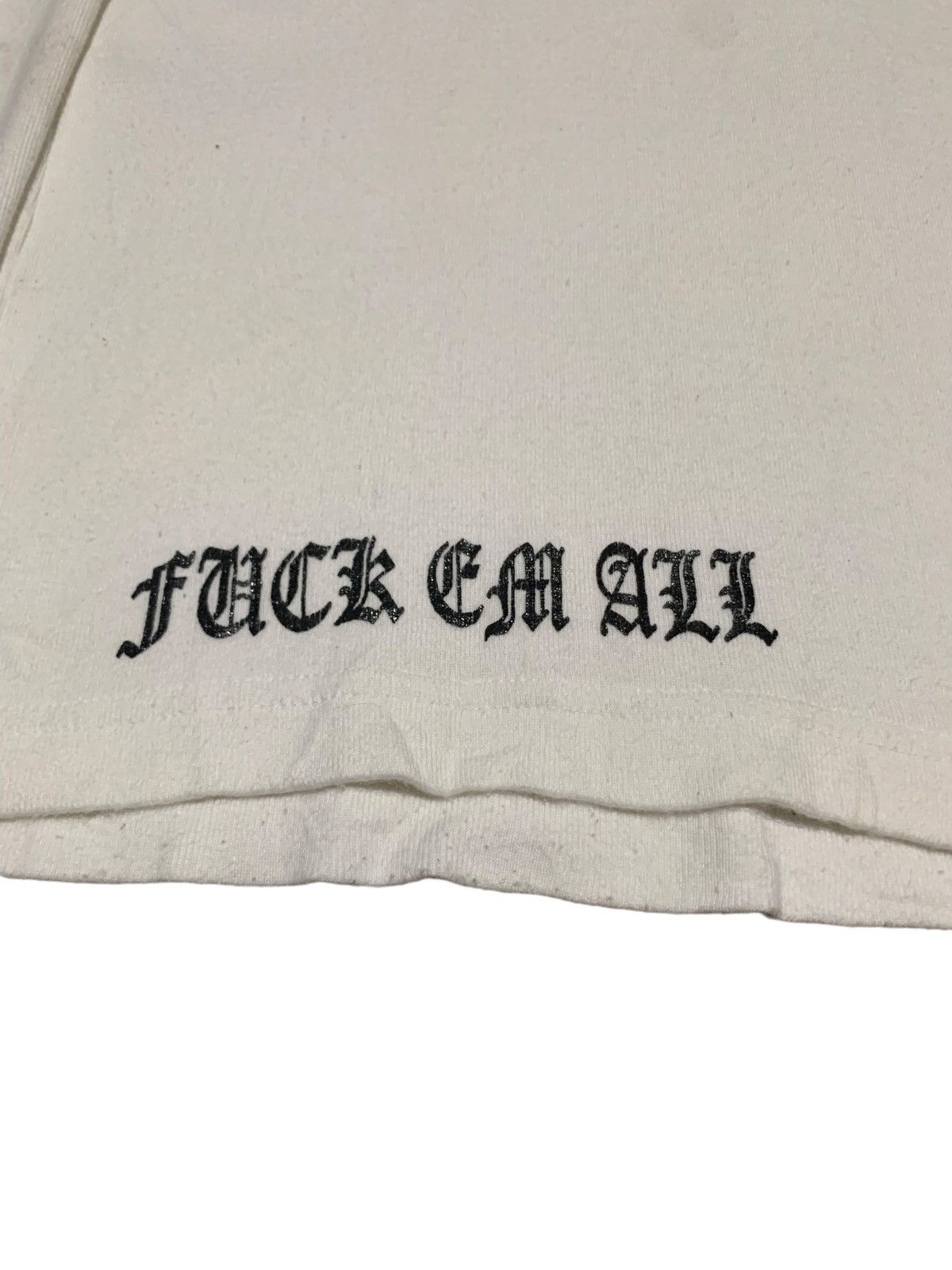 If Six Was Nine Detective struct FUCK EM ALL cross chrome hearts style tees Size US M / EU 48-50 / 2 - 9 Thumbnail